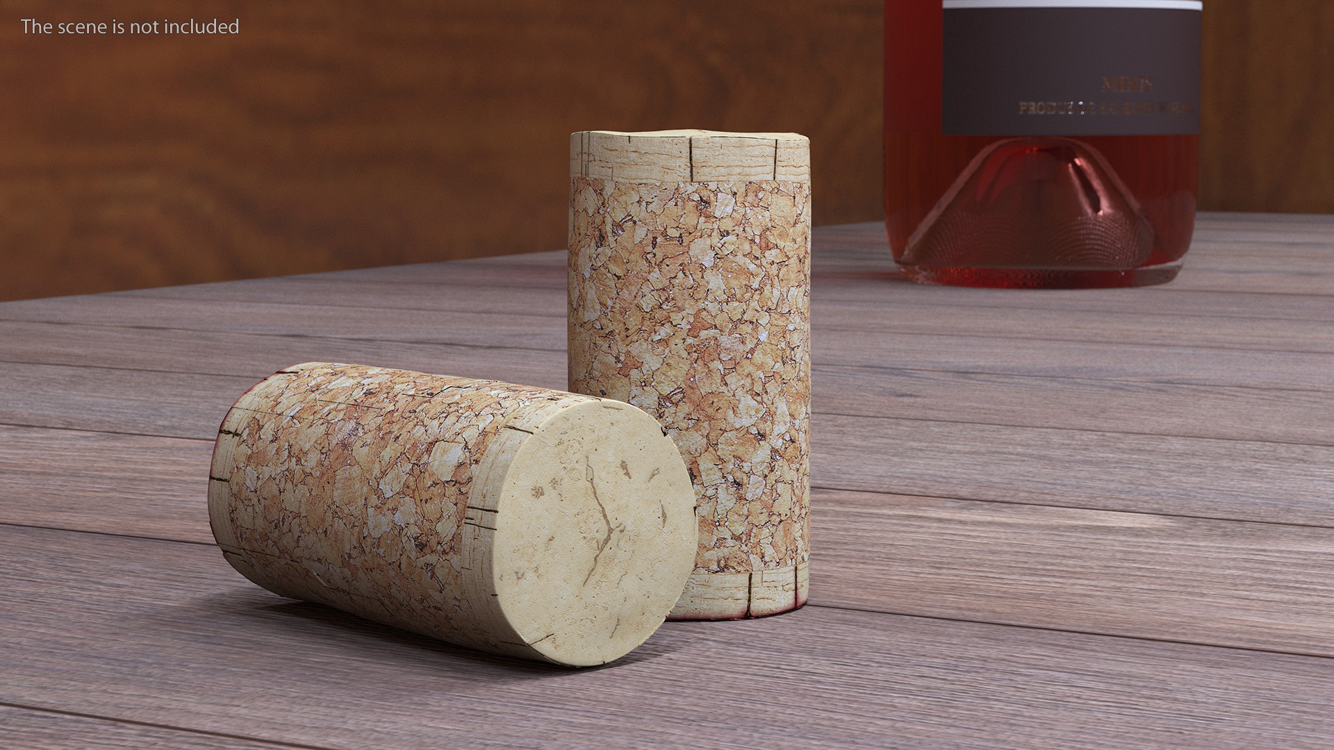 Traditional Wine Cork Stopper 3D model