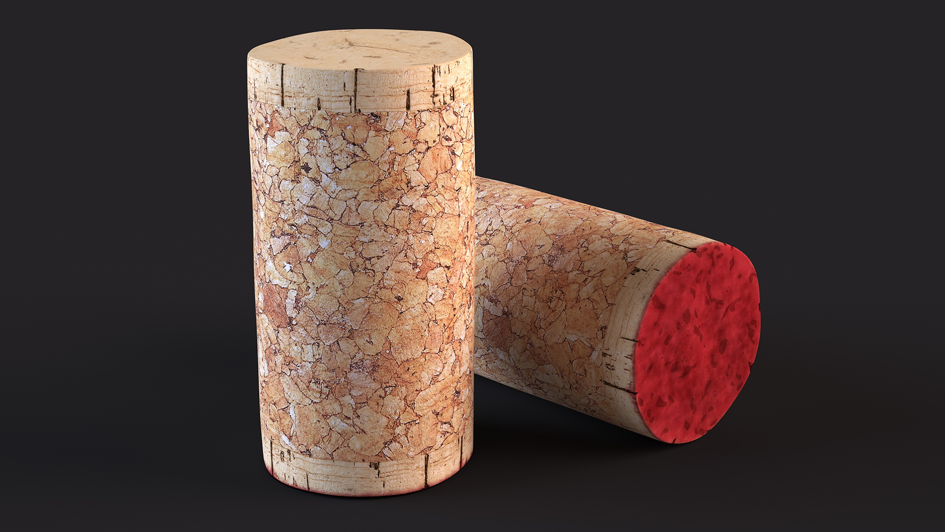 Traditional Wine Cork Stopper 3D model