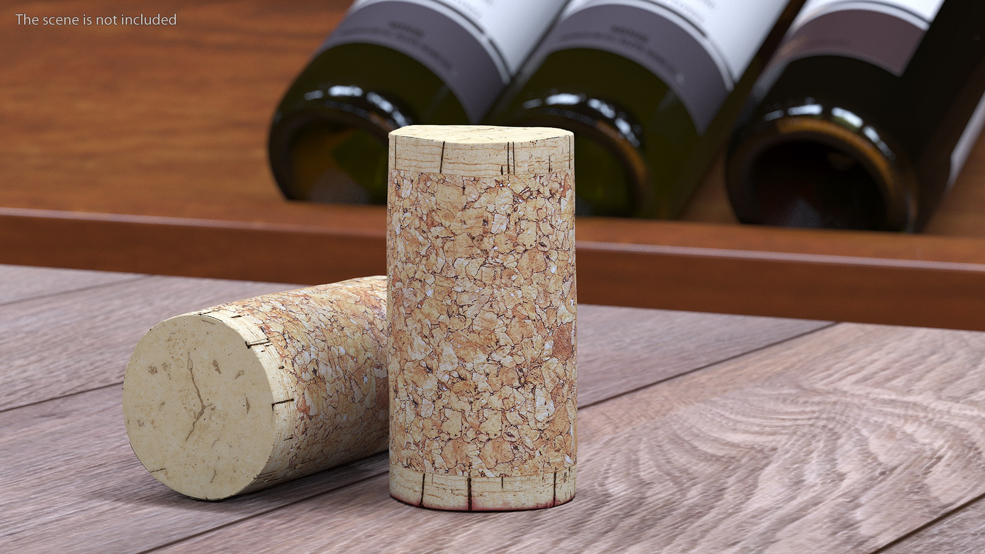 Traditional Wine Cork Stopper 3D model