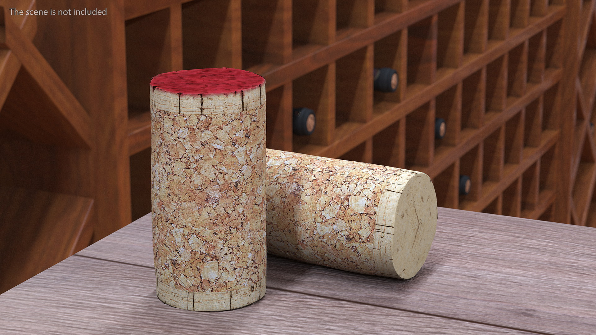 Traditional Wine Cork Stopper 3D model