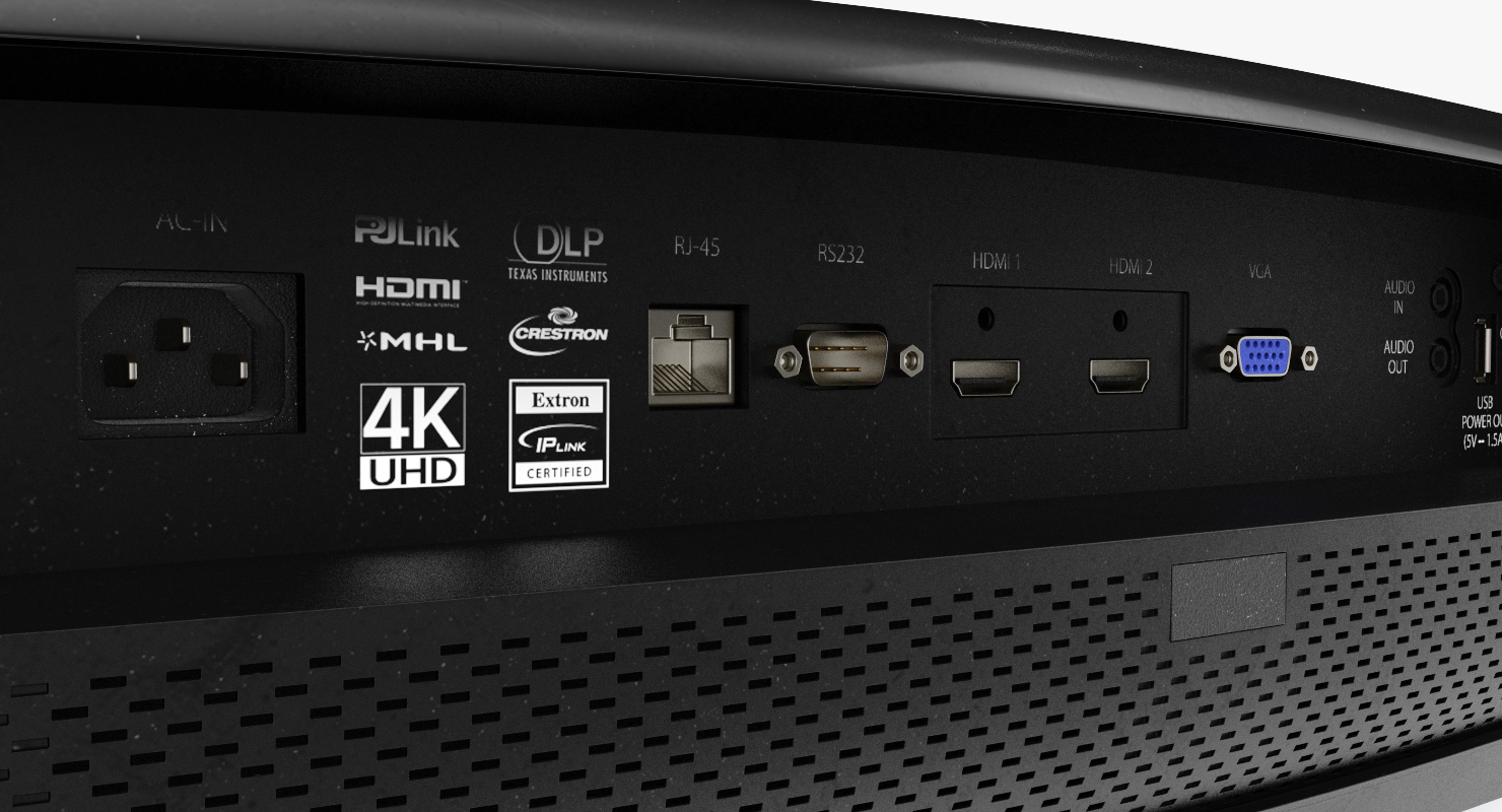 Optoma UHD60 4K Home Theatre Projector Black 3D model