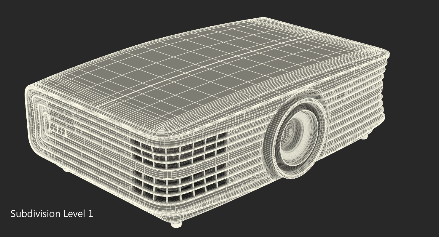 Optoma UHD60 4K Home Theatre Projector Black 3D model