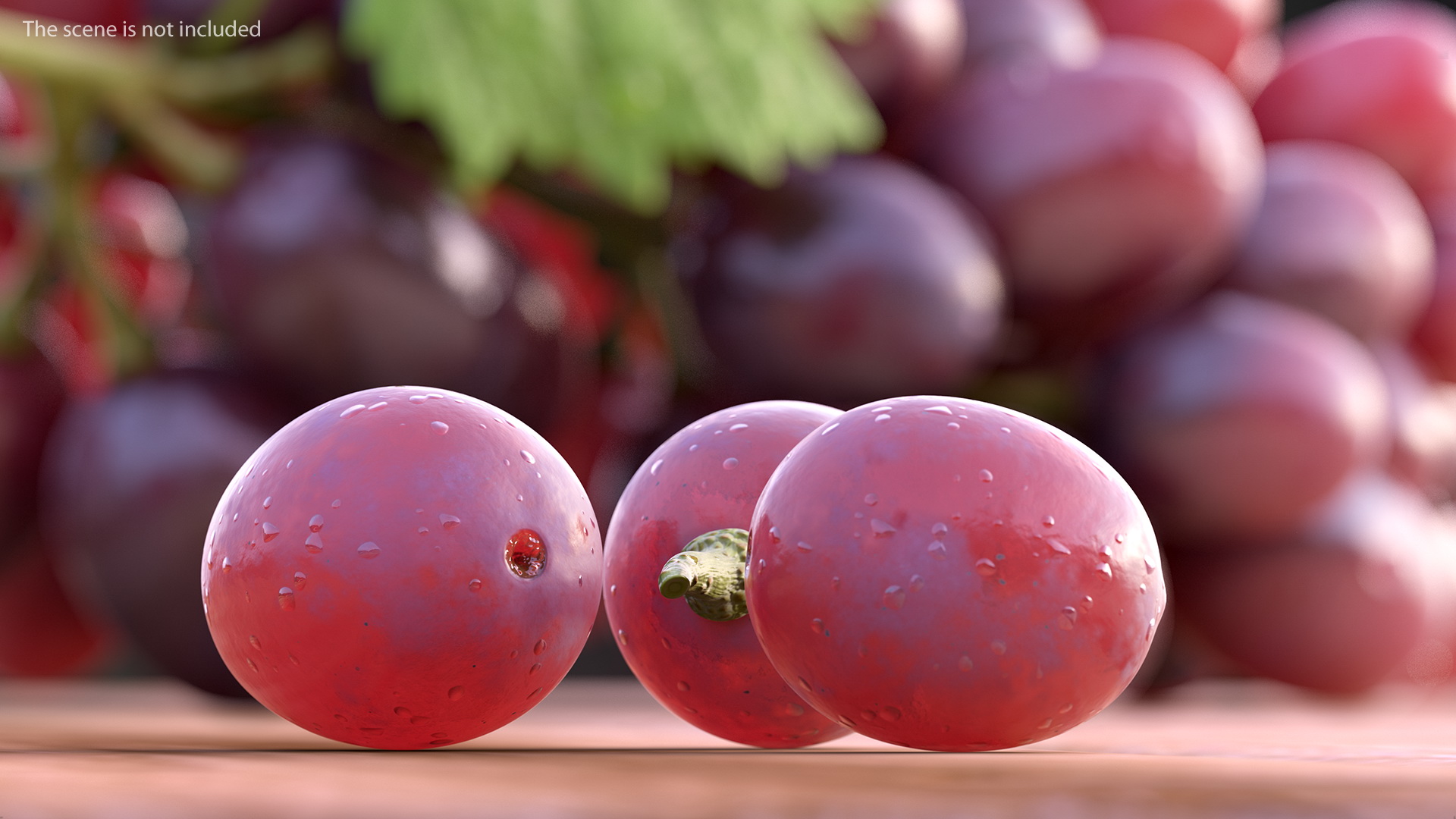 3D Dark Grapes