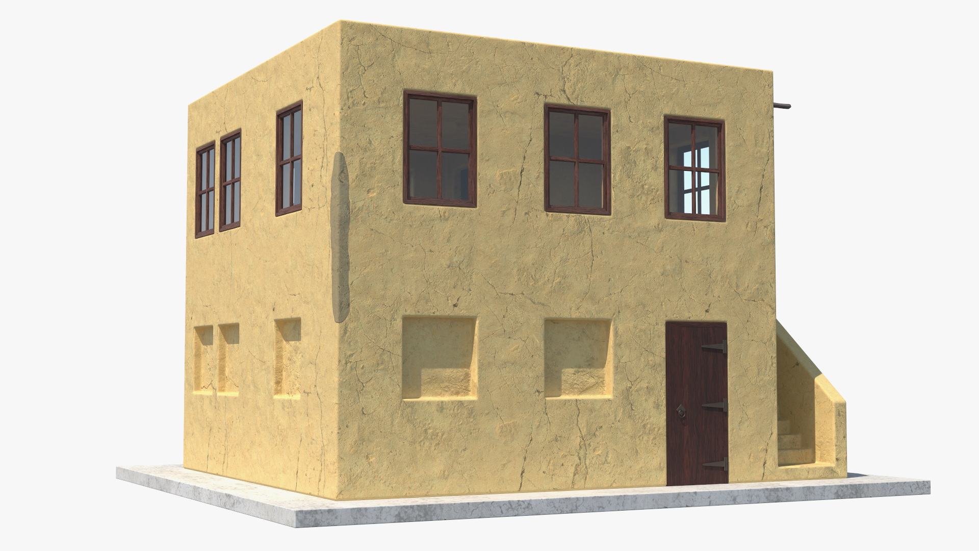 Arabian Style House with Staircase 3D model