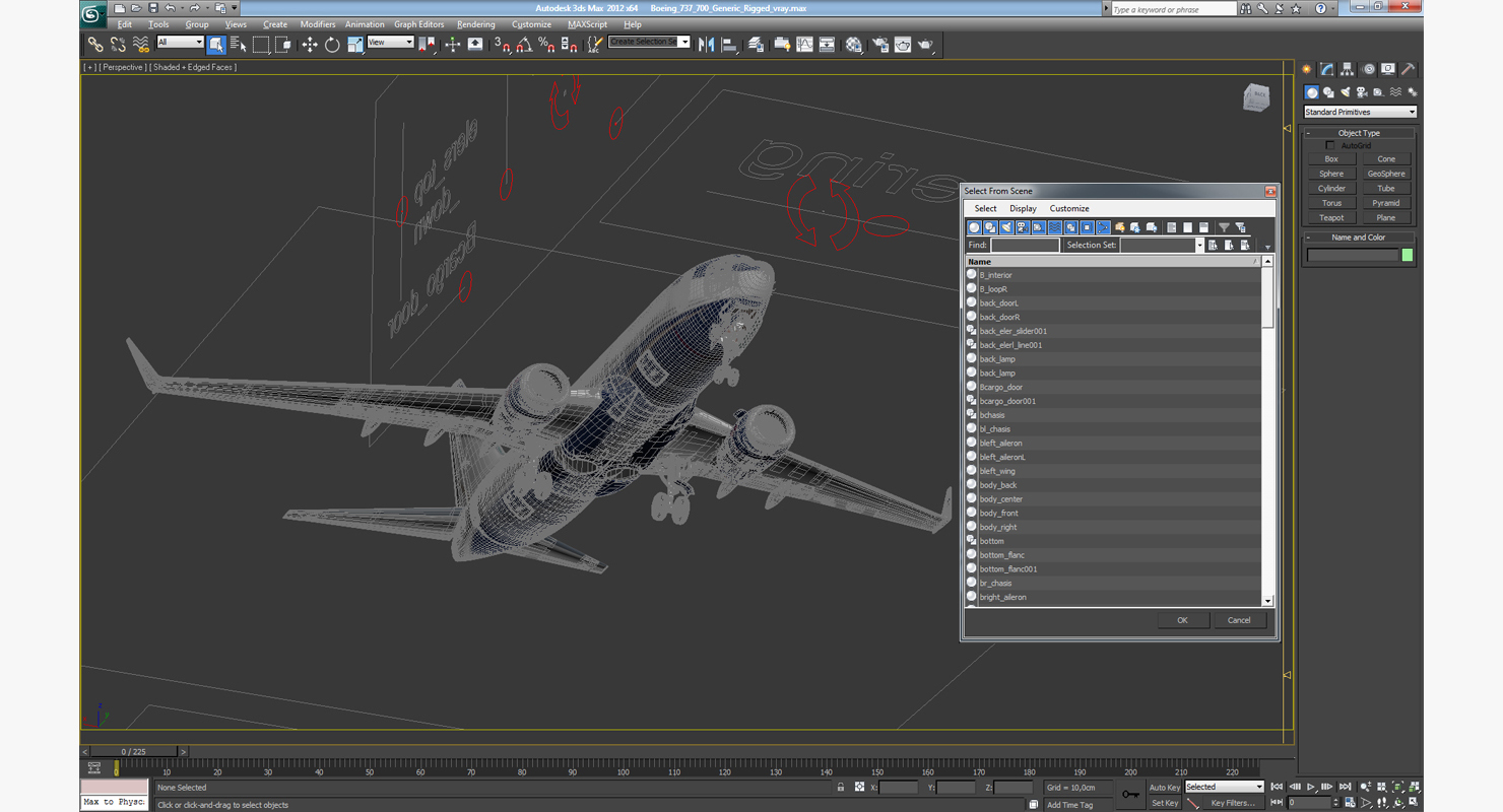 Boeing 737 700 Generic Rigged 3D model
