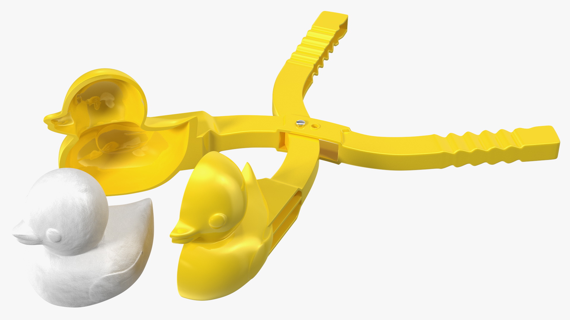 3D model Duck Shaped Snowball Maker Clip with Snowball
