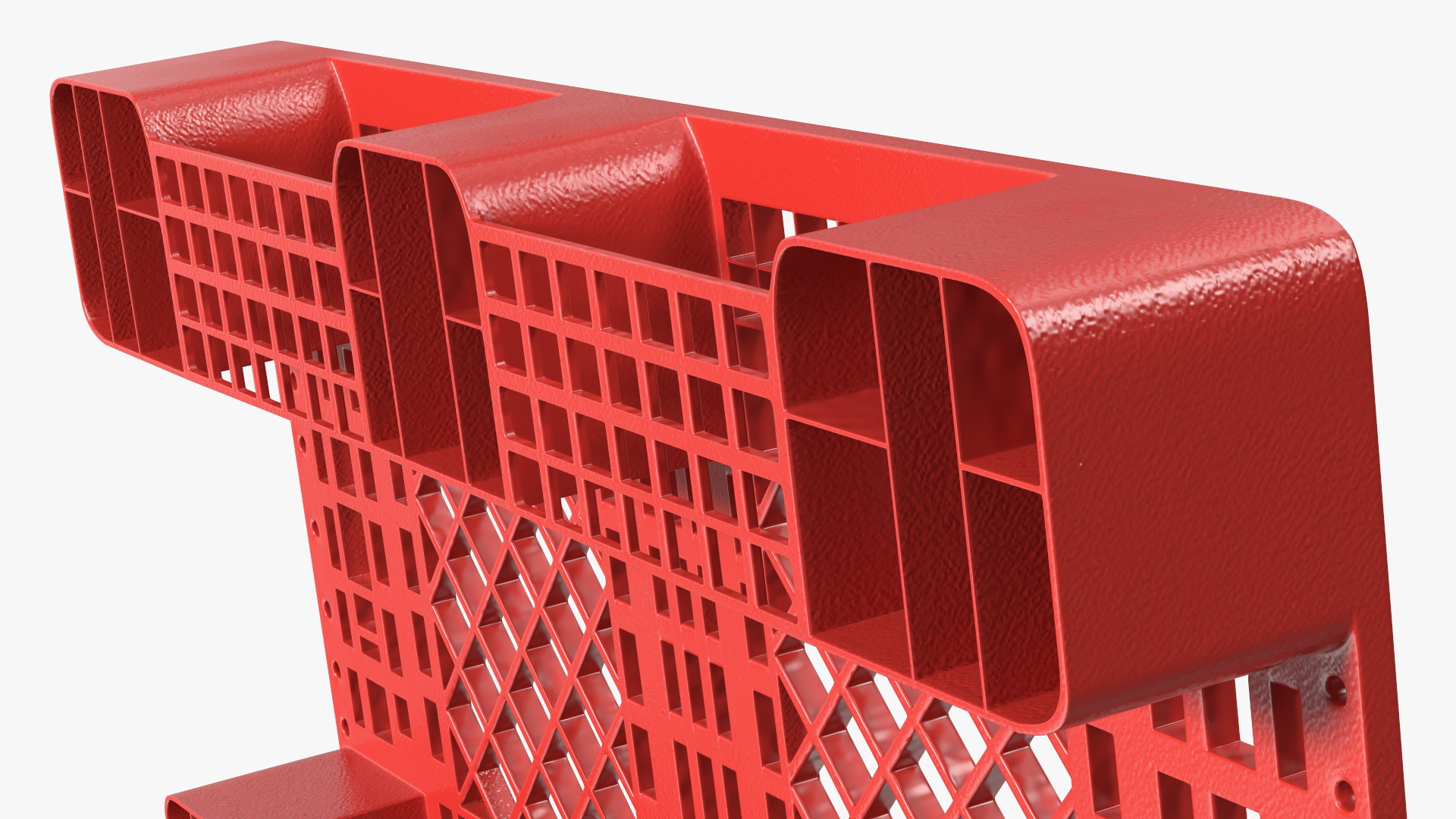 3D Red Plastic Pallet model