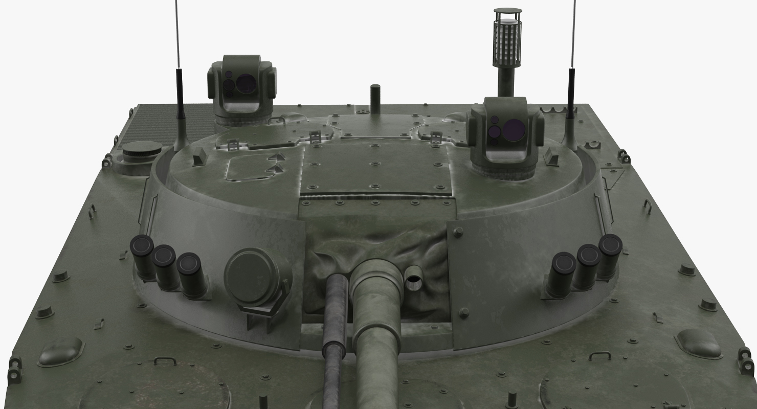 Russian Armored Vehicle BMP 3 Green Rigged 3D