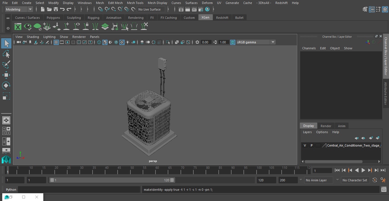 3D Central Air Conditioner Two-stage model