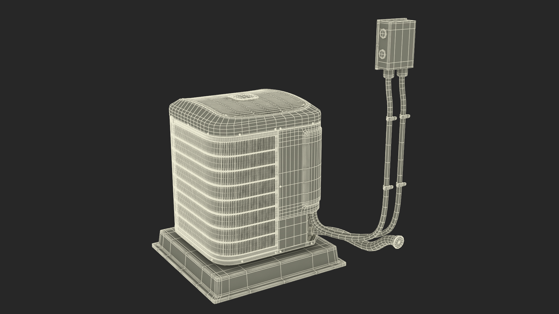 3D Central Air Conditioner Two-stage model