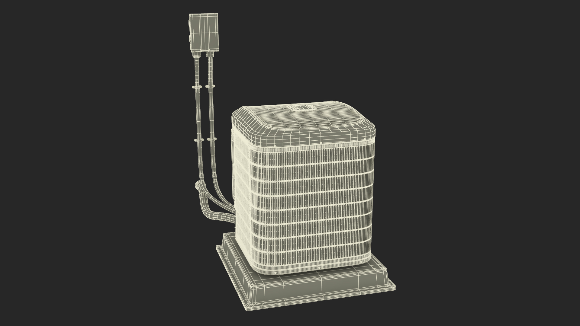 3D Central Air Conditioner Two-stage model