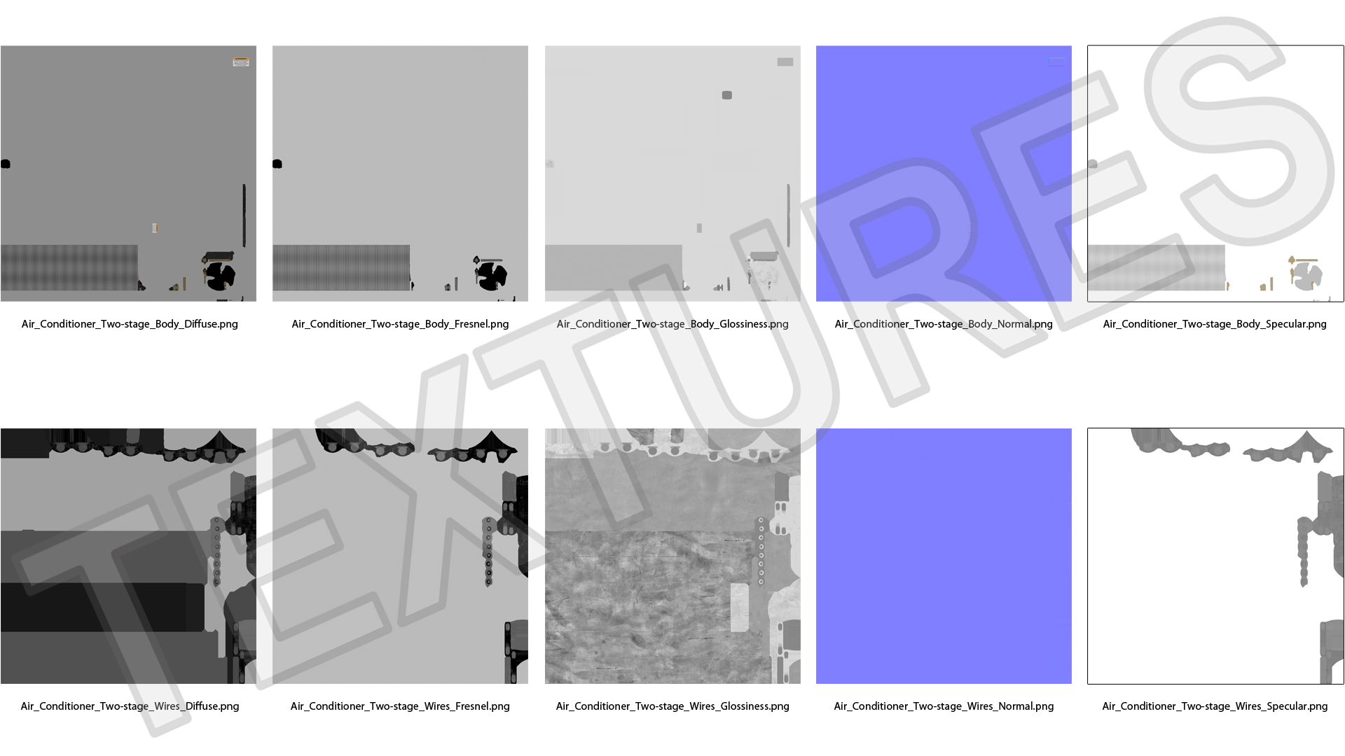 3D Central Air Conditioner Two-stage model