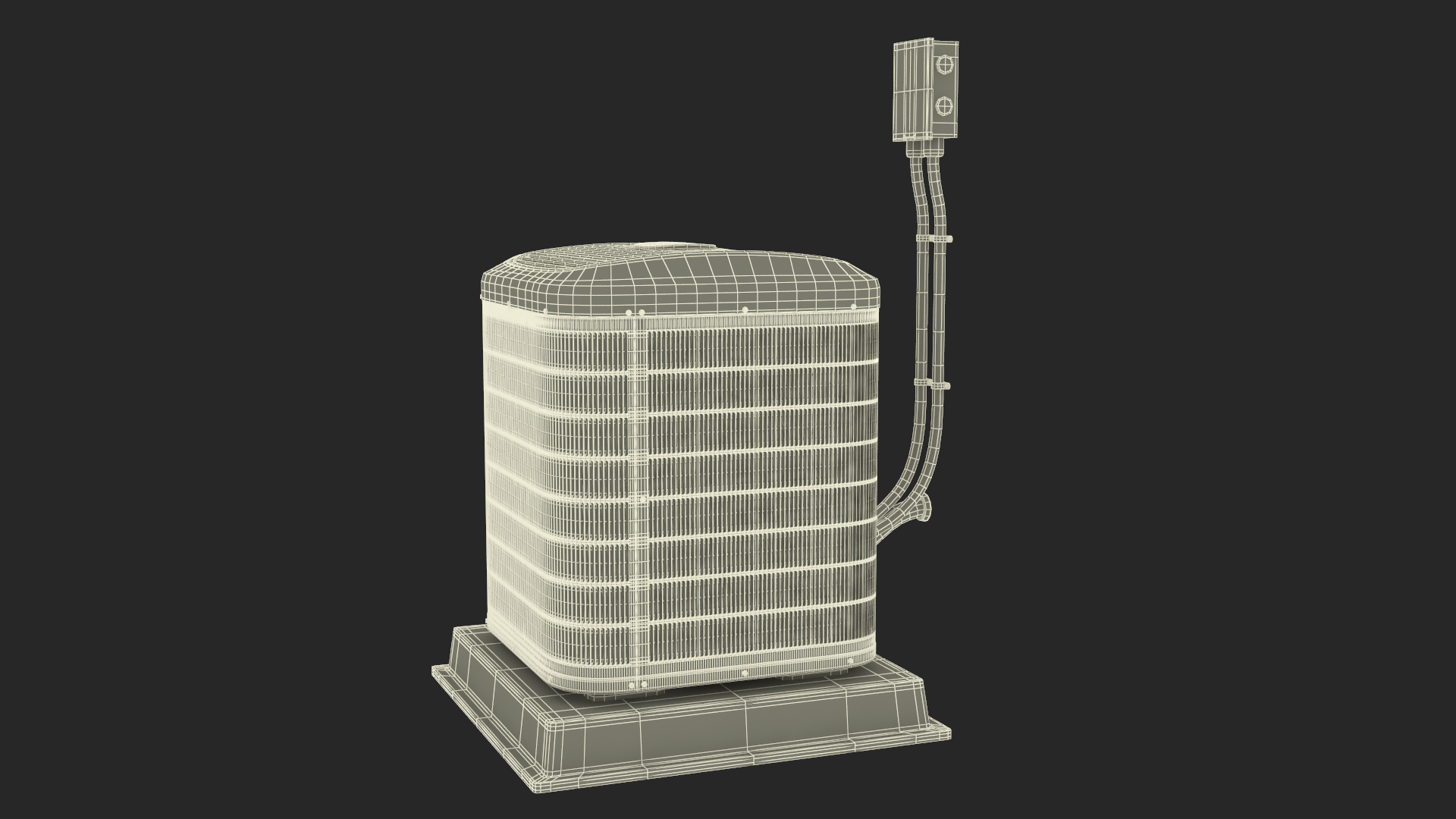 3D Central Air Conditioner Two-stage model