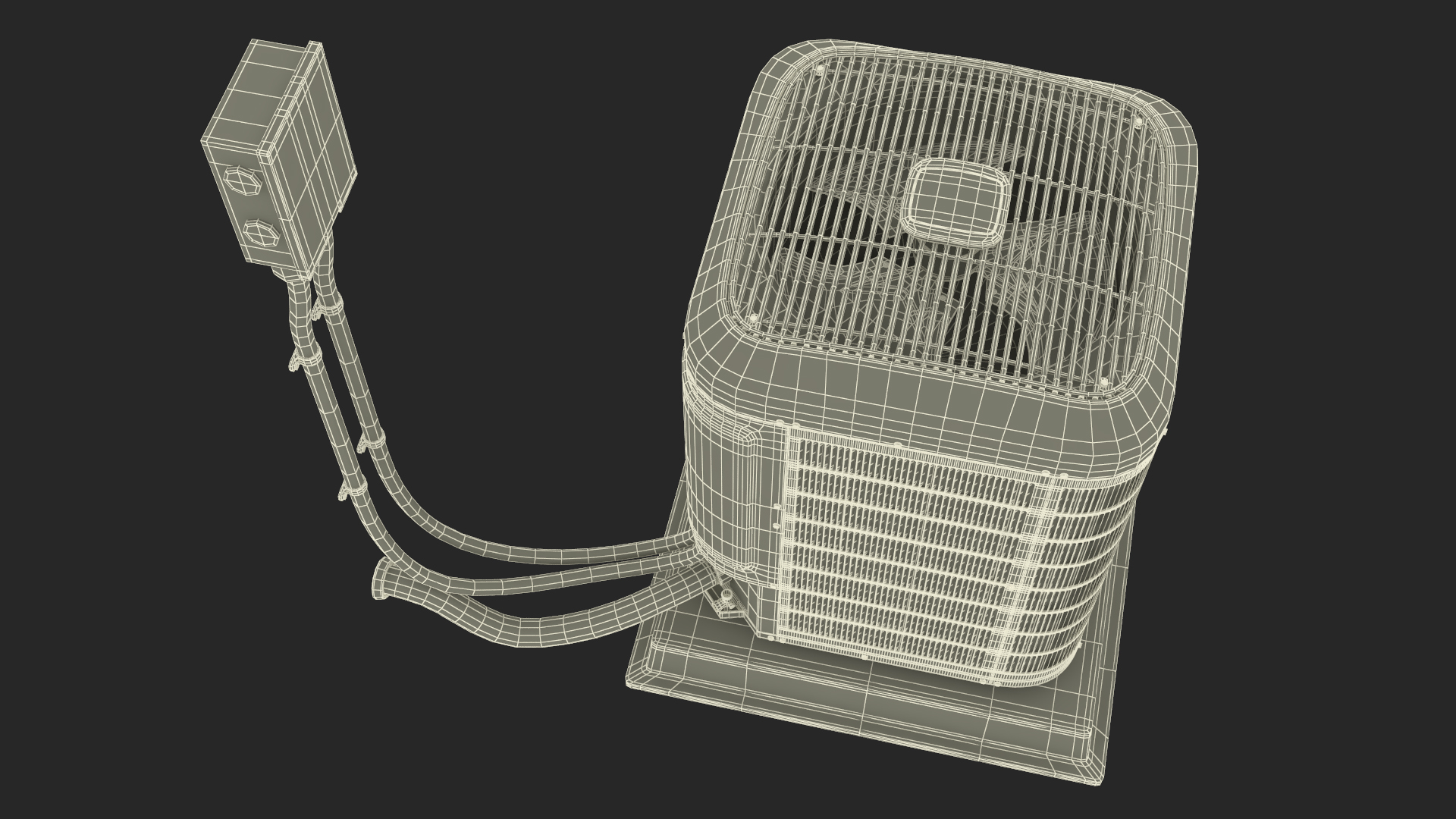 3D Central Air Conditioner Two-stage model