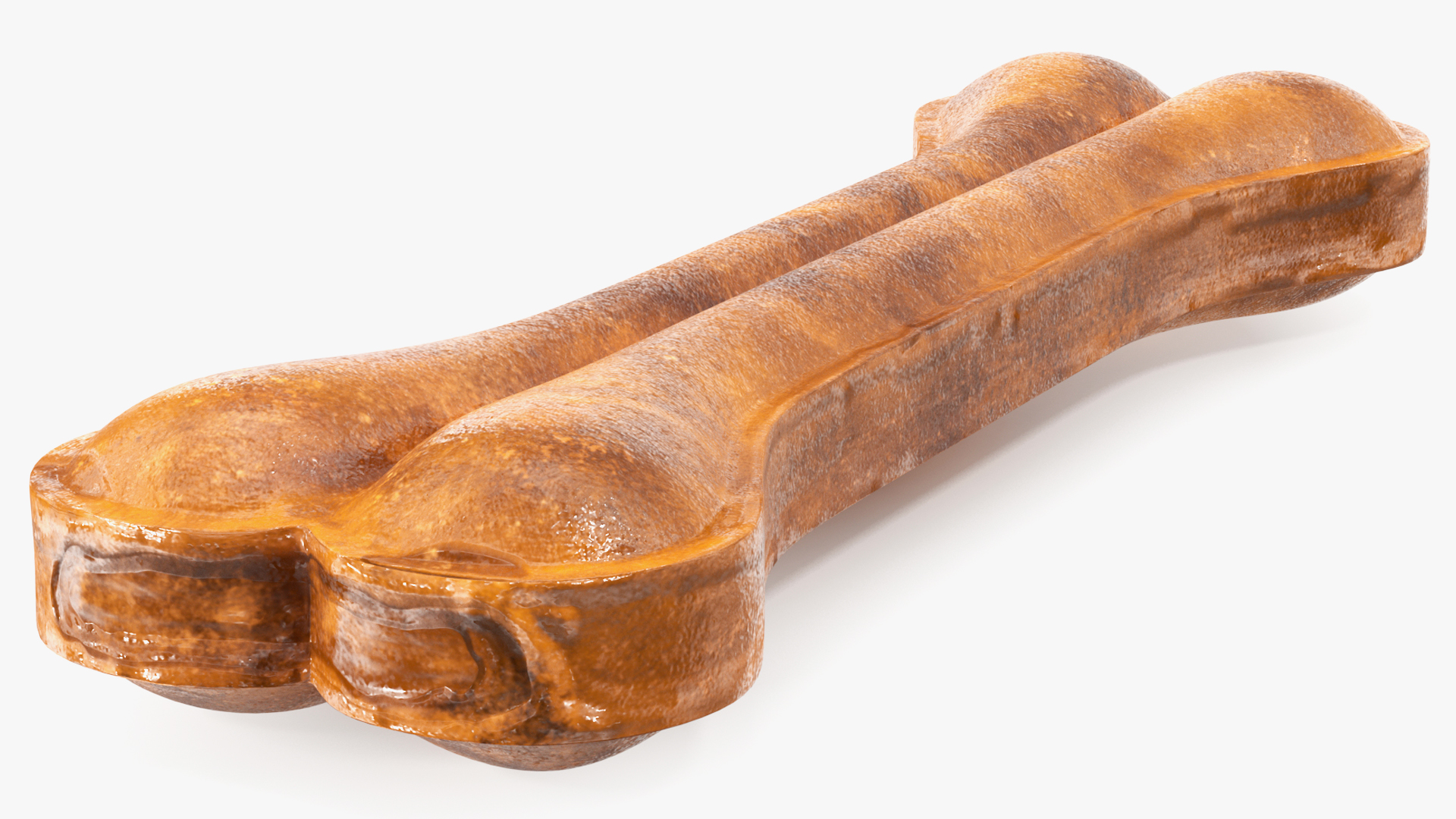 Bulldog with a Chewing Bone in His Mouth Fur 3D model