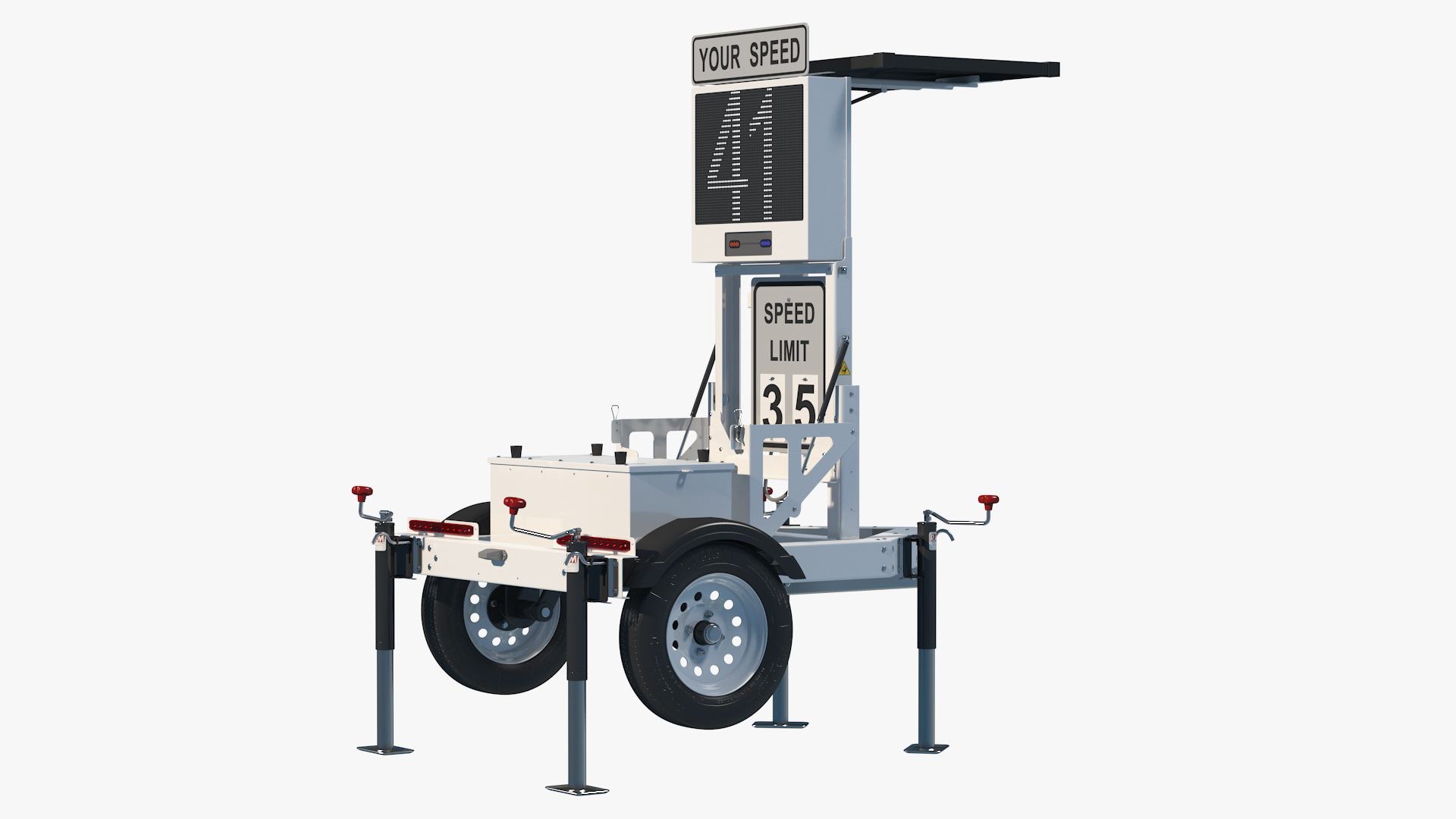 3D Decatur Electronics 300MX Radar Trailer Rigged