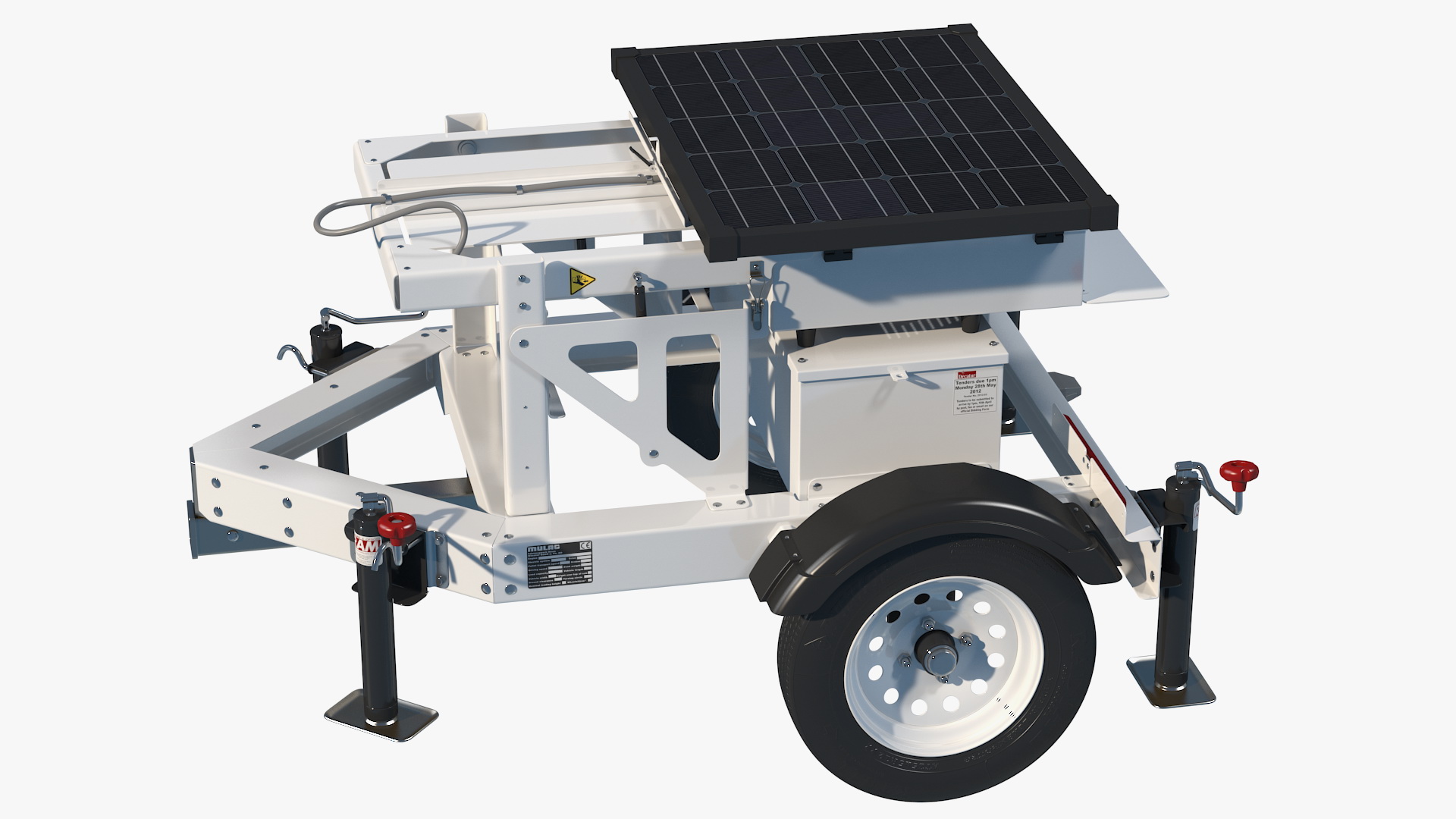 3D Decatur Electronics 300MX Radar Trailer Rigged