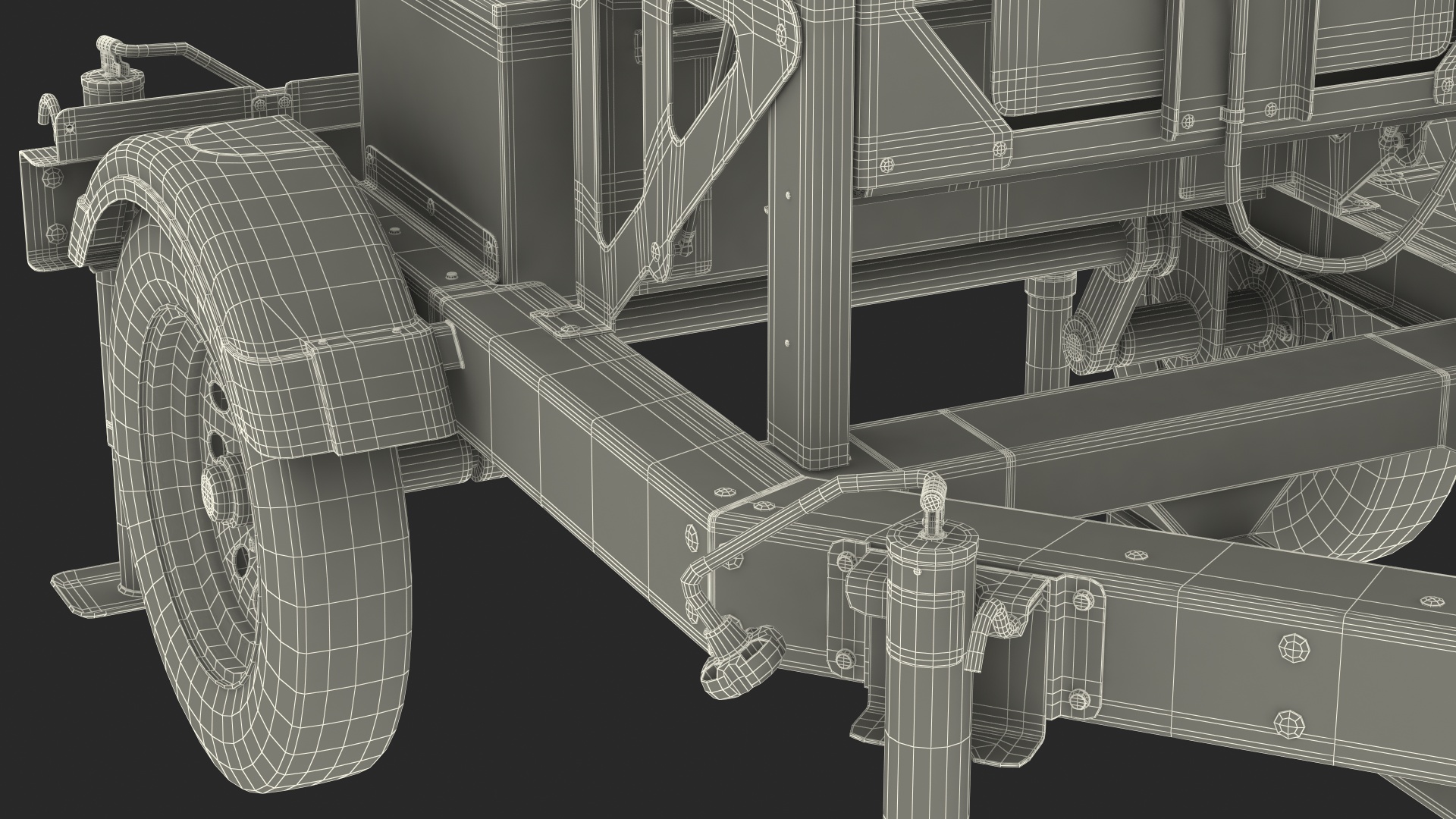 3D Decatur Electronics 300MX Radar Trailer Rigged
