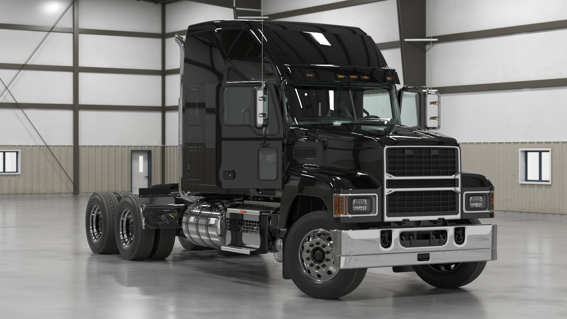 Pinnacle 2025 Truck Black Rigged 3D