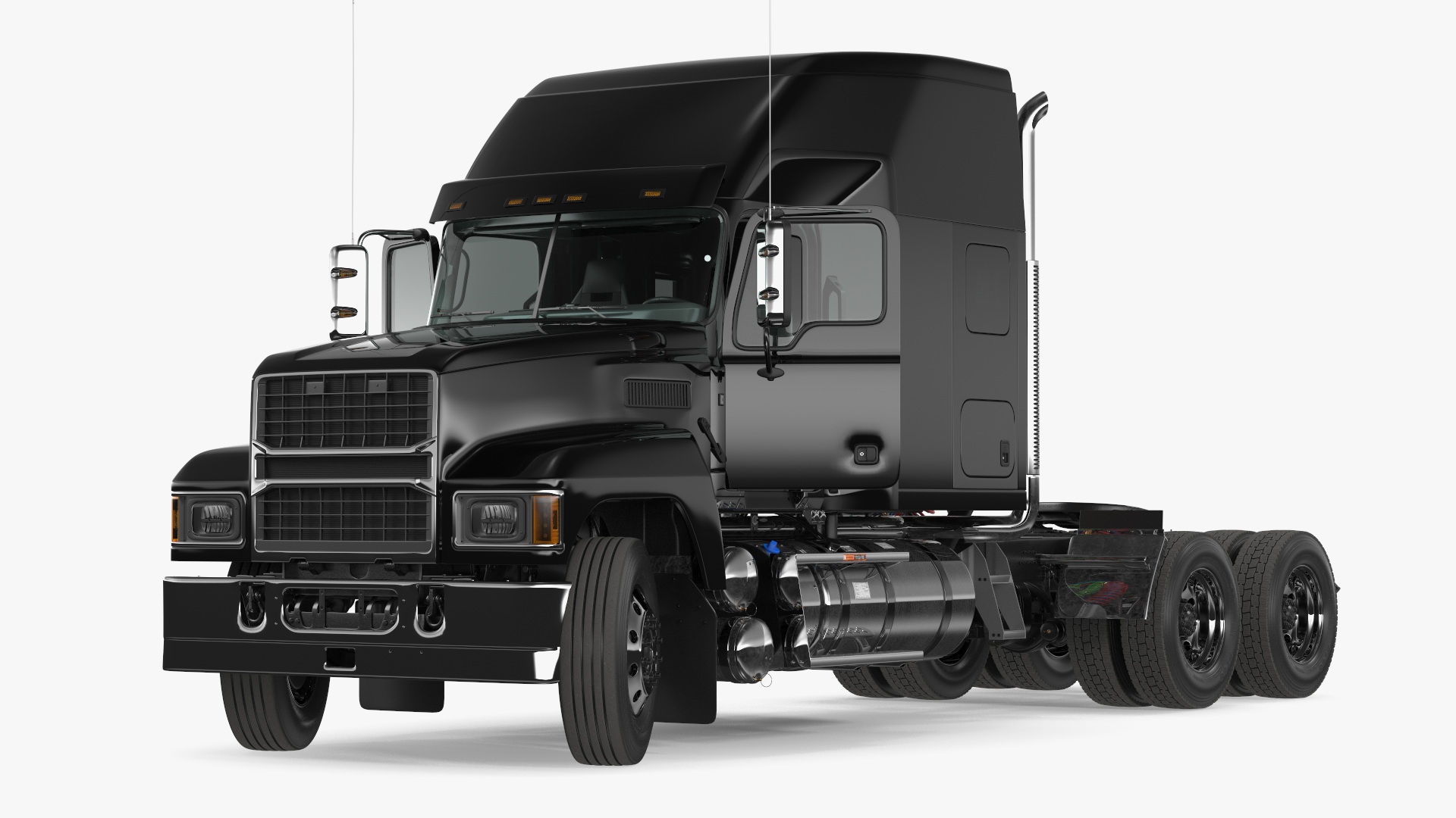 Pinnacle 2025 Truck Black Rigged 3D