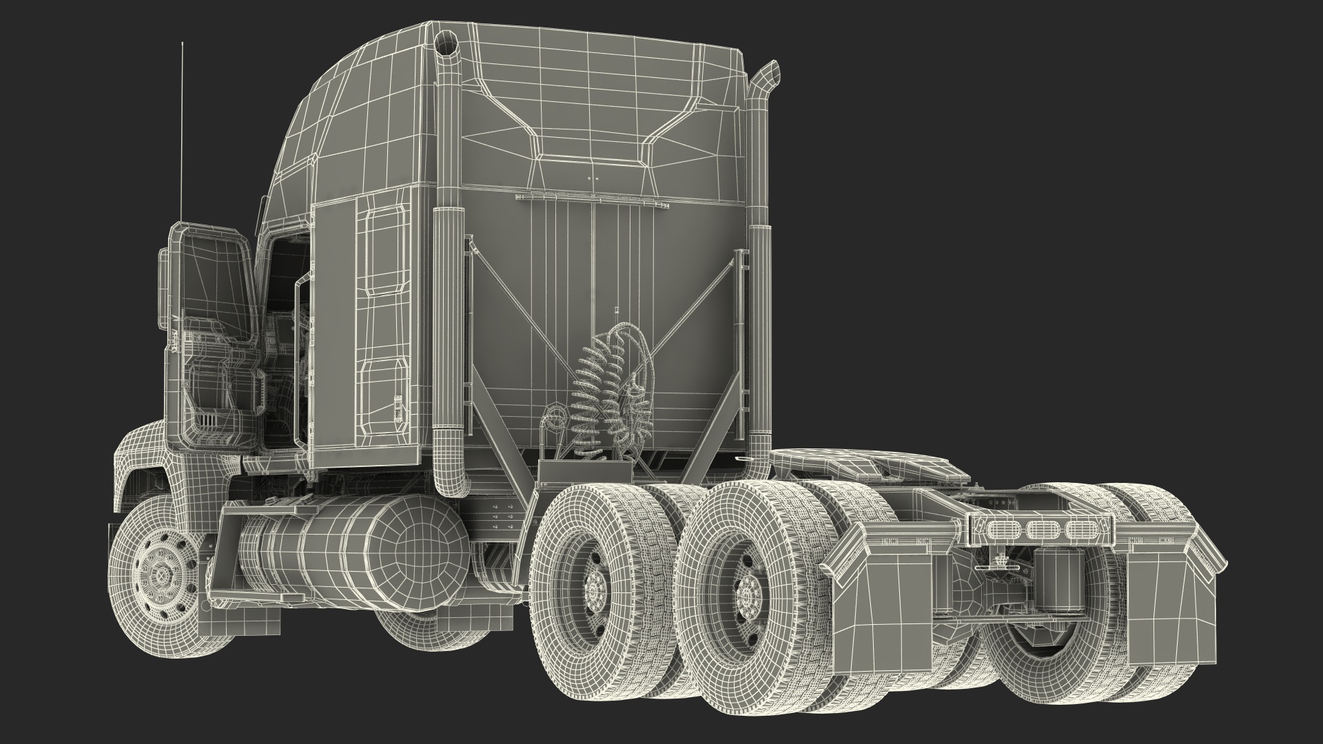 Pinnacle 2025 Truck Black Rigged 3D