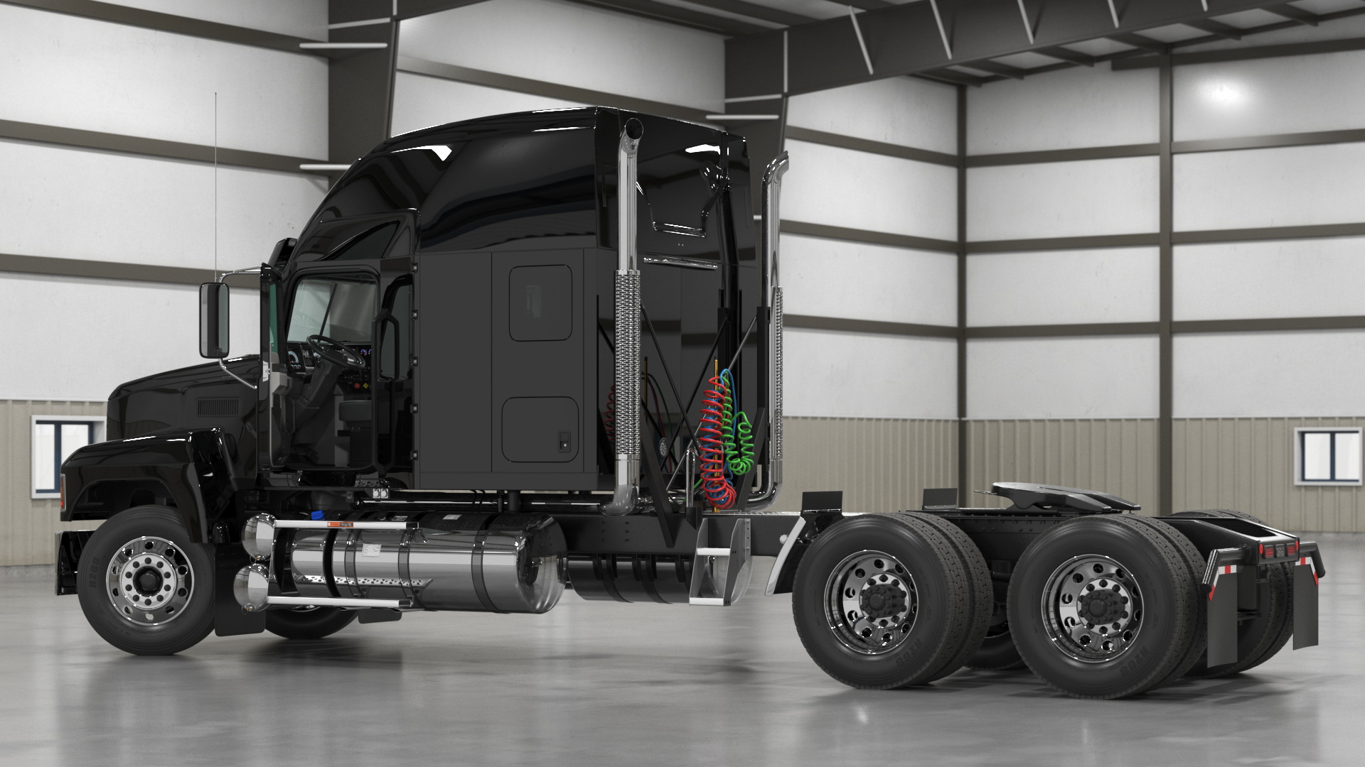 Pinnacle 2025 Truck Black Rigged 3D