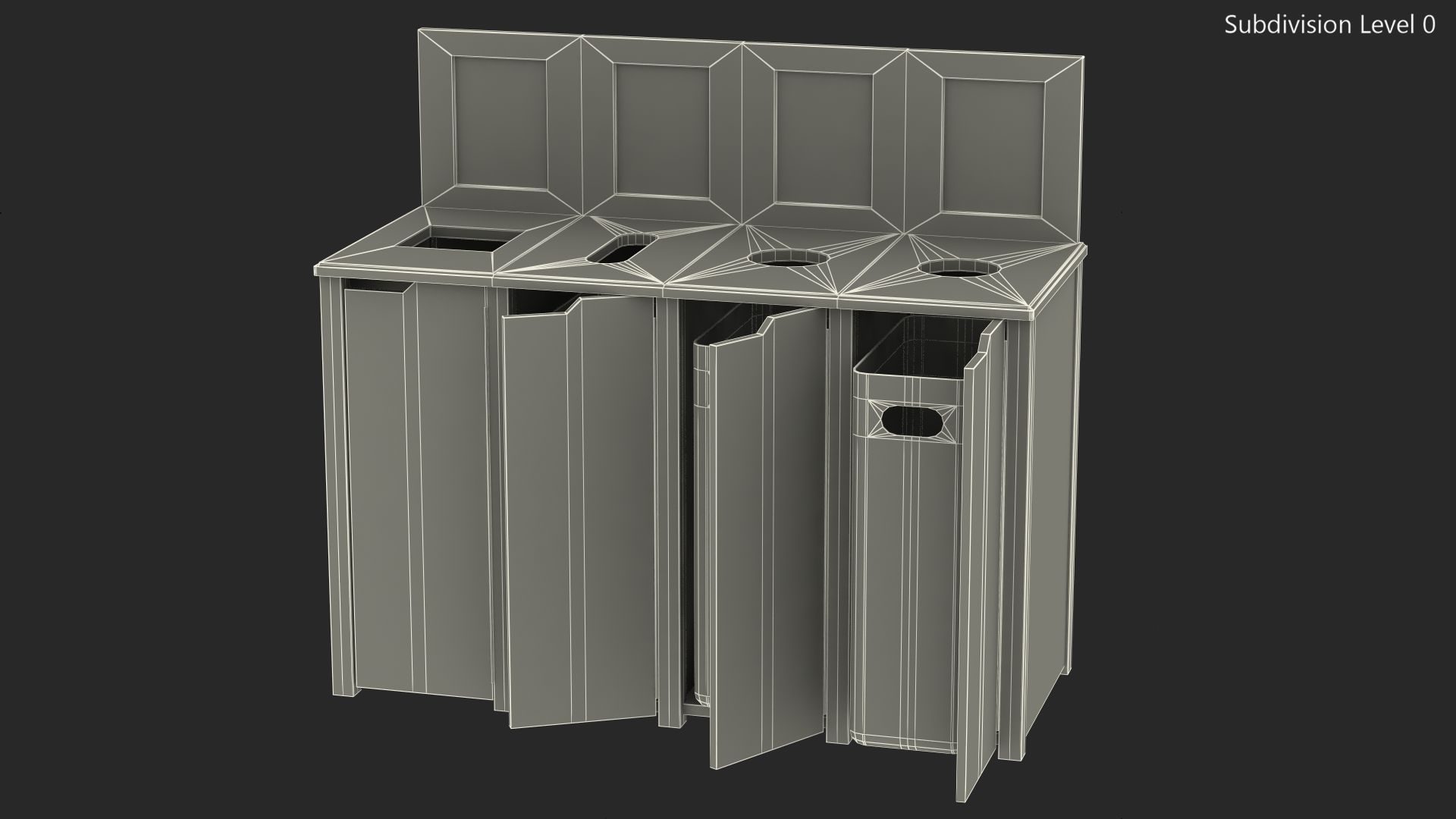 Sort Recycling Bins 3D model