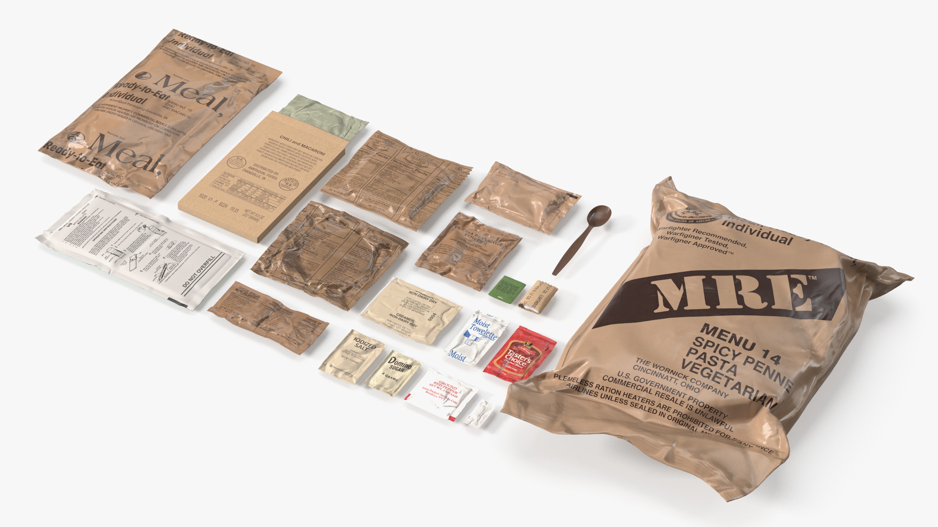 US Military Ration Pack Game Ready, view 3