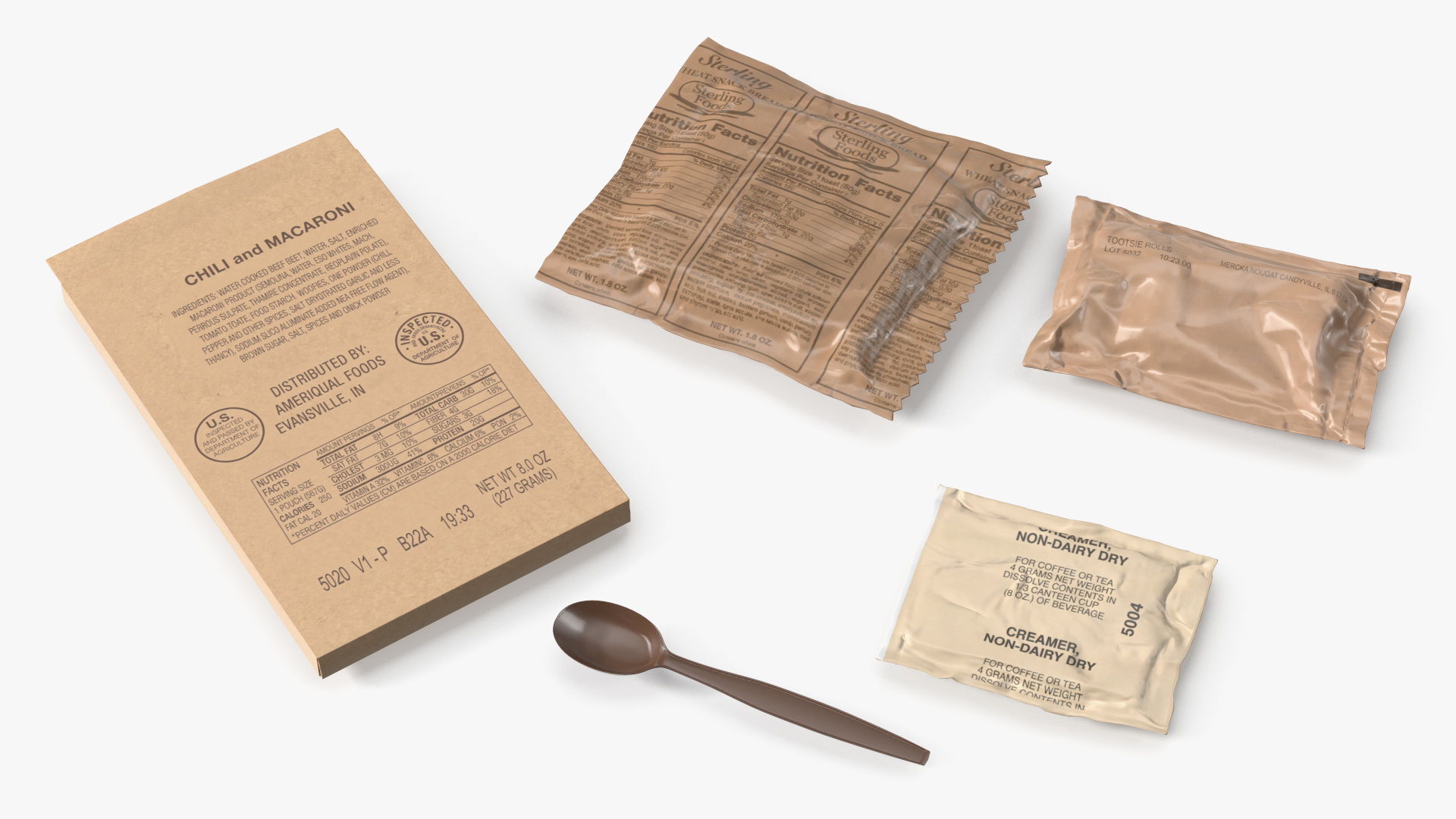 US Military Ration Pack Game Ready, view 7
