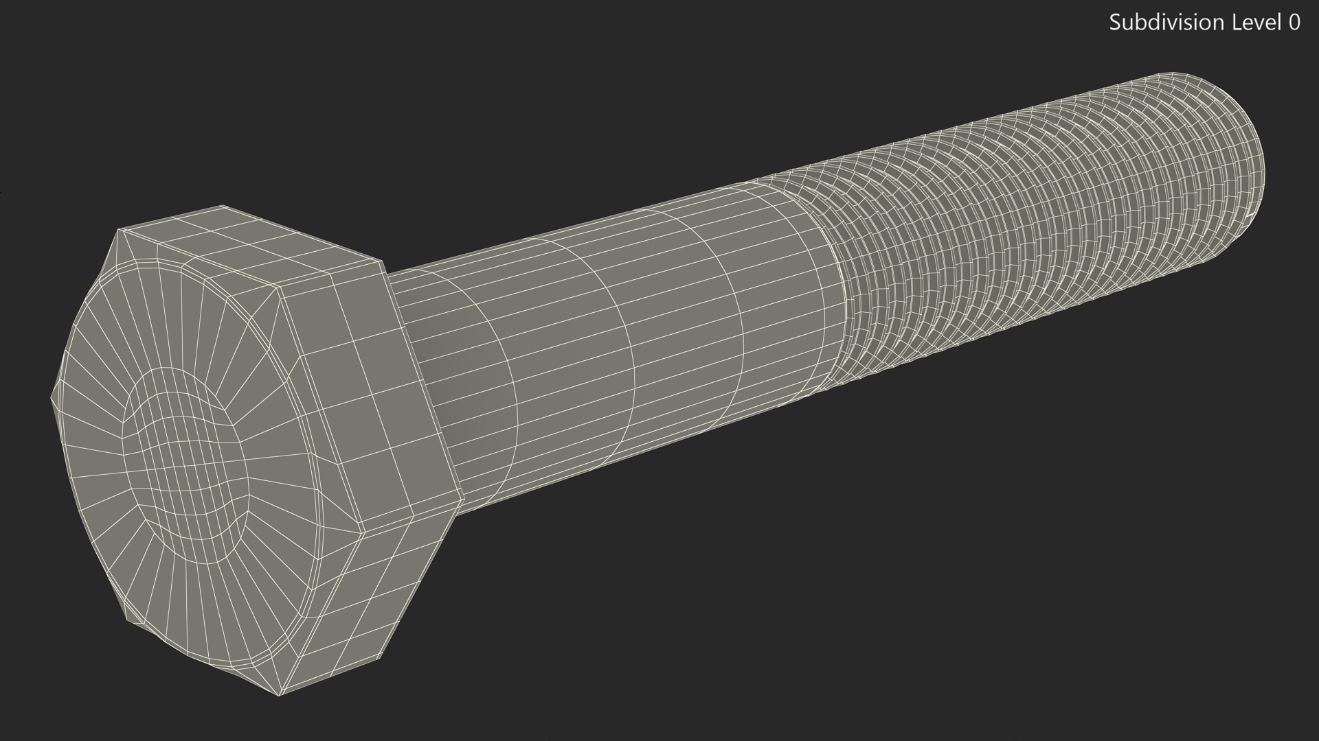 3D model Hex Bolt