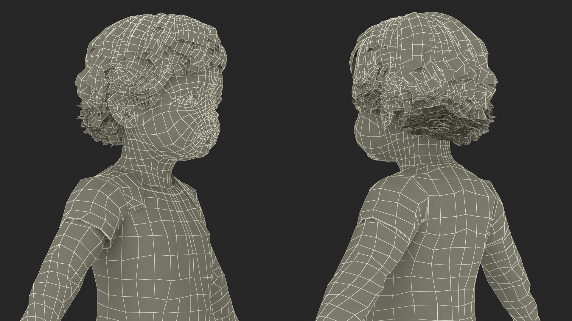 Boy Aged 1 Year in Bodysuit A-Pose 3D model