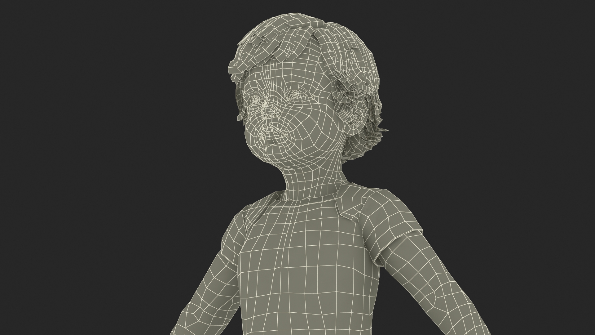 Boy Aged 1 Year in Bodysuit A-Pose 3D model