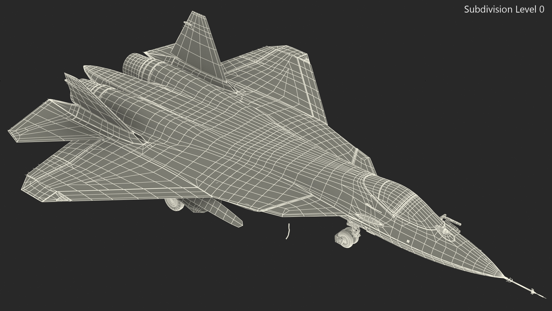 Russian Pilot in SU 57 Fighter Plane Hand Gesture 3D model