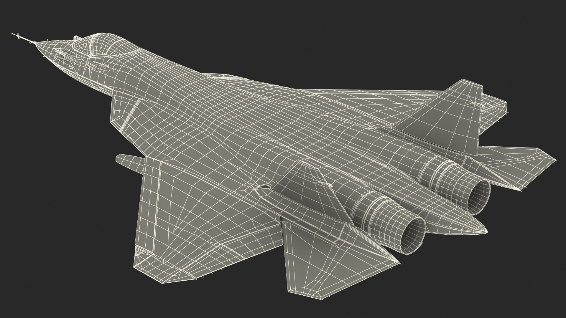 Russian Pilot in SU 57 Fighter Plane Hand Gesture 3D model