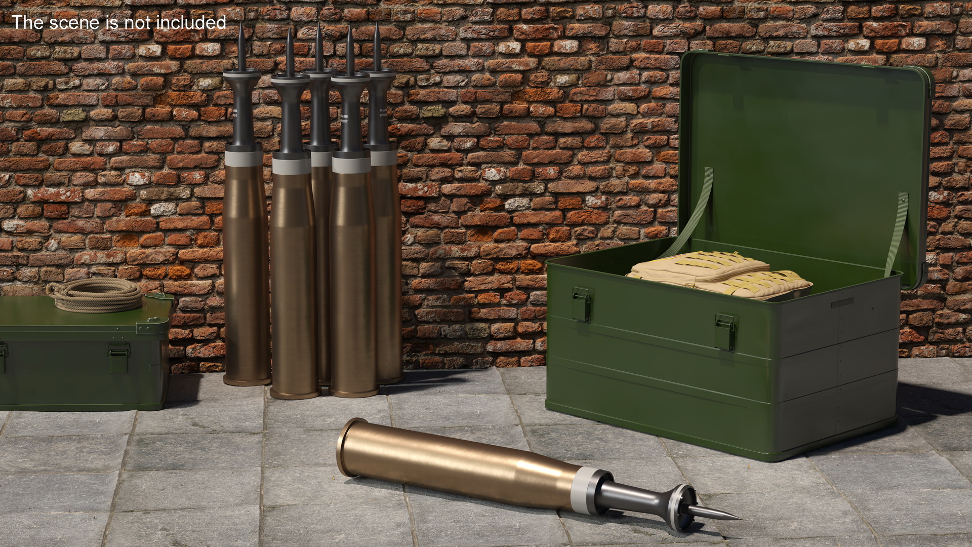 3D 105 mm Caliber Kinetic Projectile model