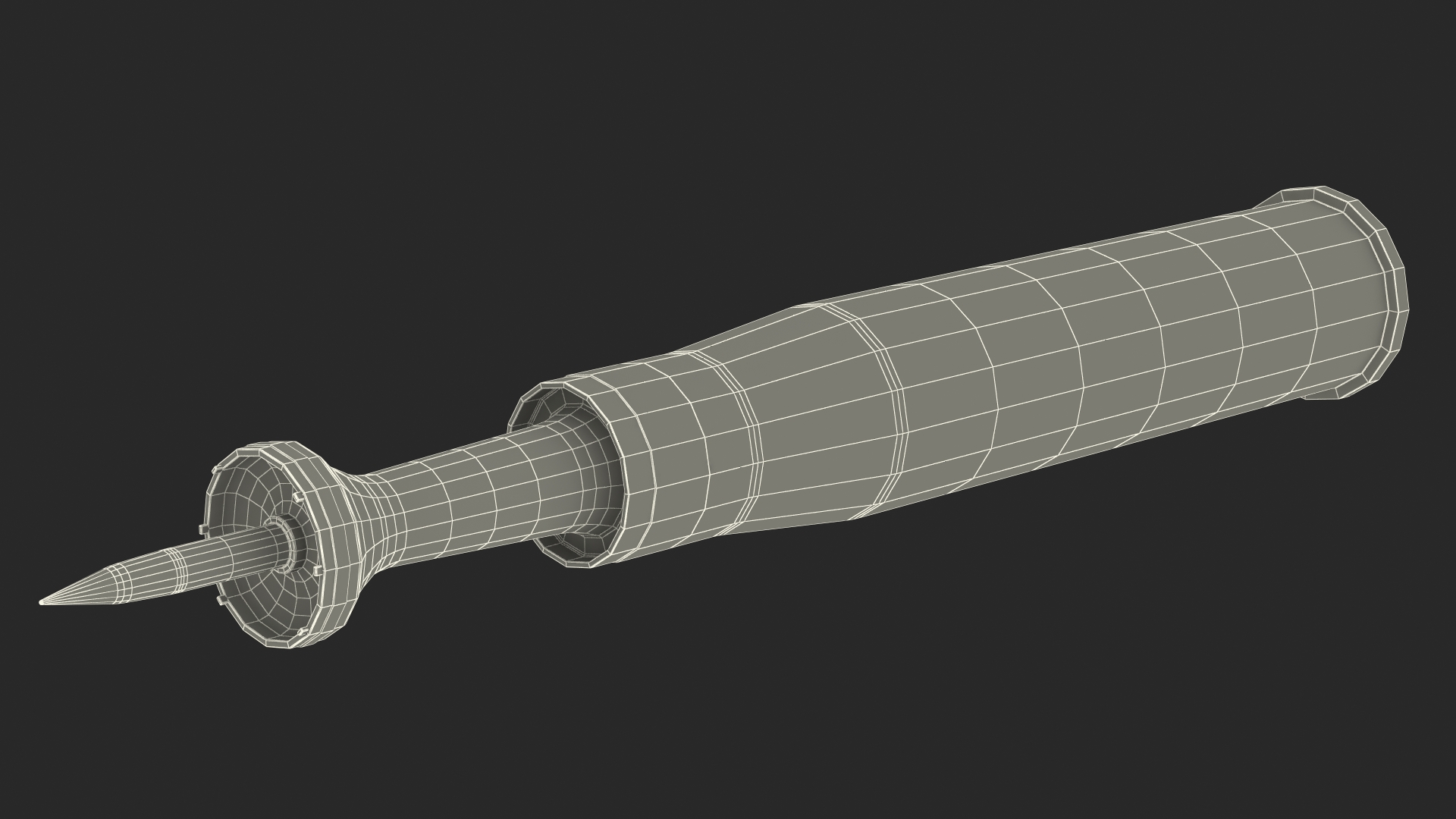 3D 105 mm Caliber Kinetic Projectile model