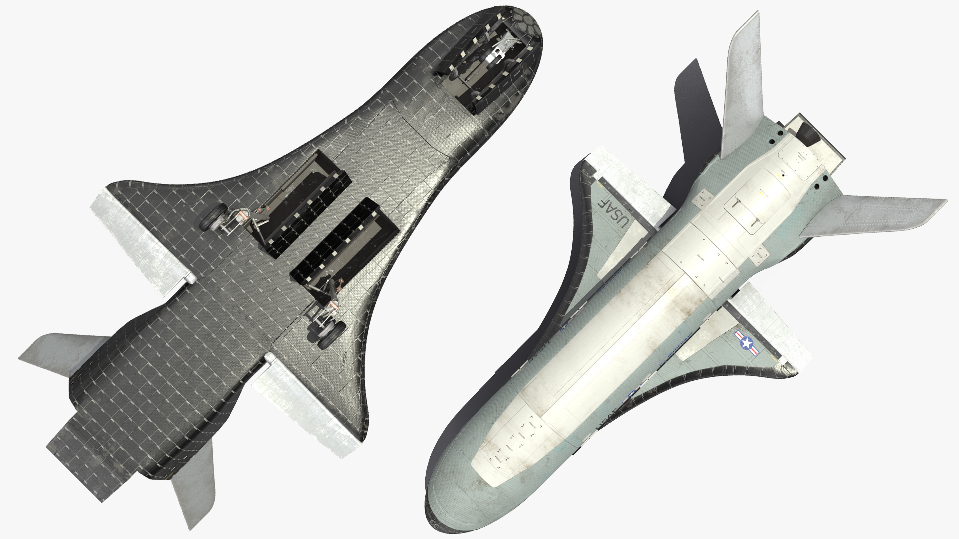 3D Boeing X37 Reusable Robotic Spacecraft model