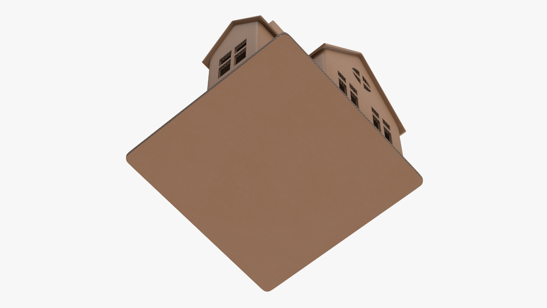 3D model Cardboard Miniature House