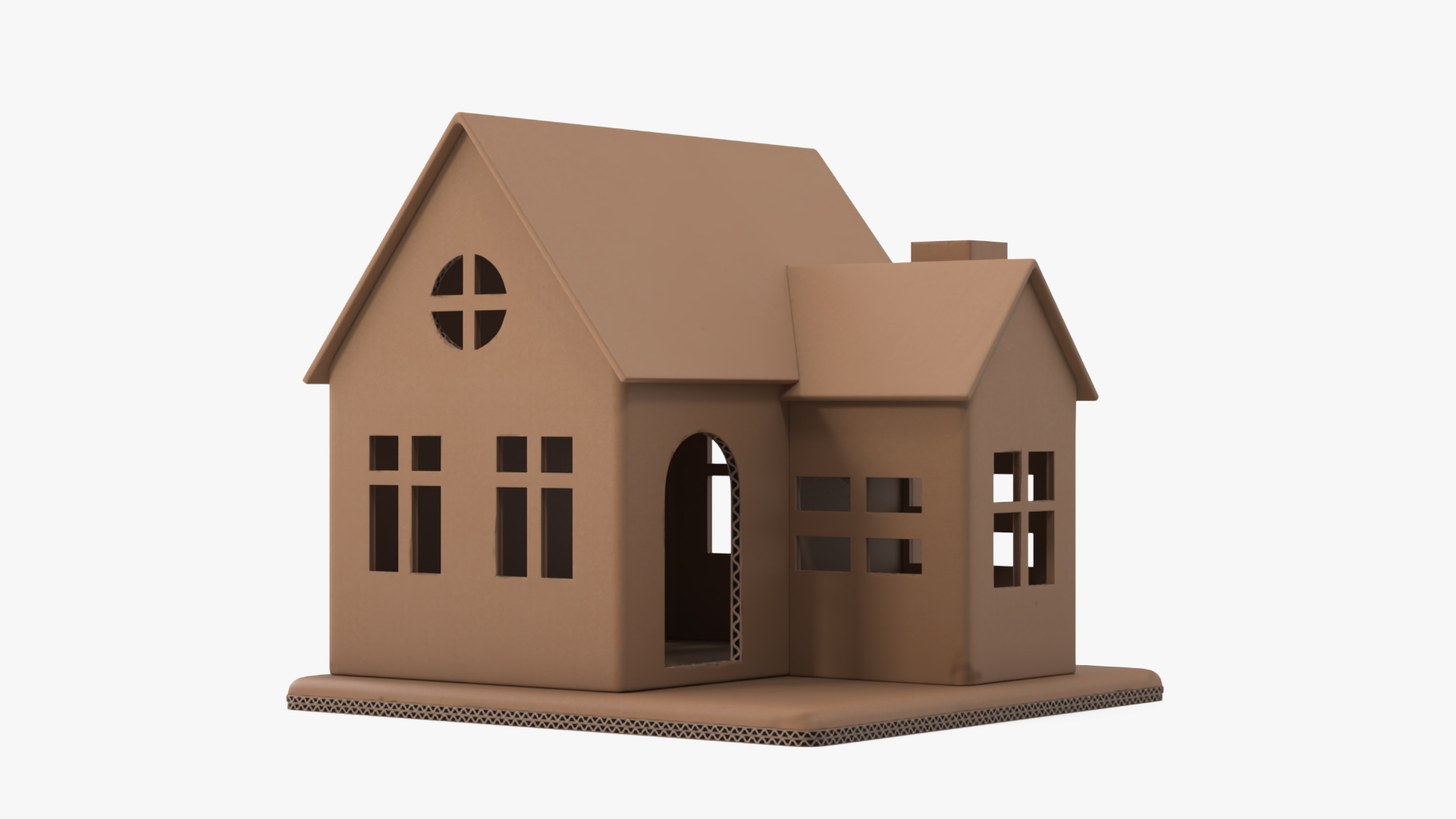 3D model Cardboard Miniature House