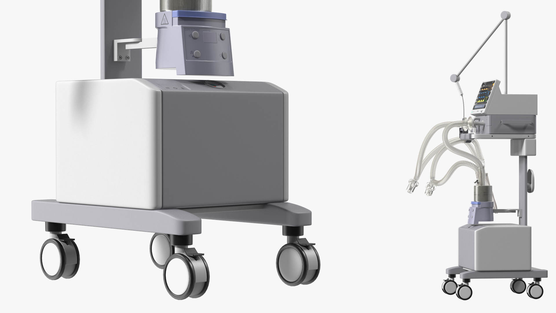 3D Mechanical Ventilator System Mindray Rigged model