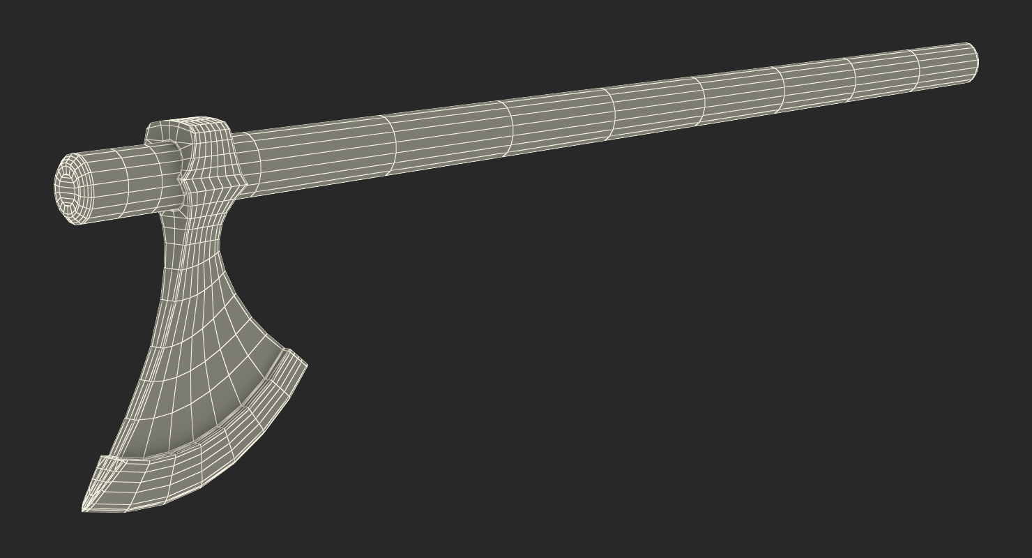 3D model Viking Long Axe