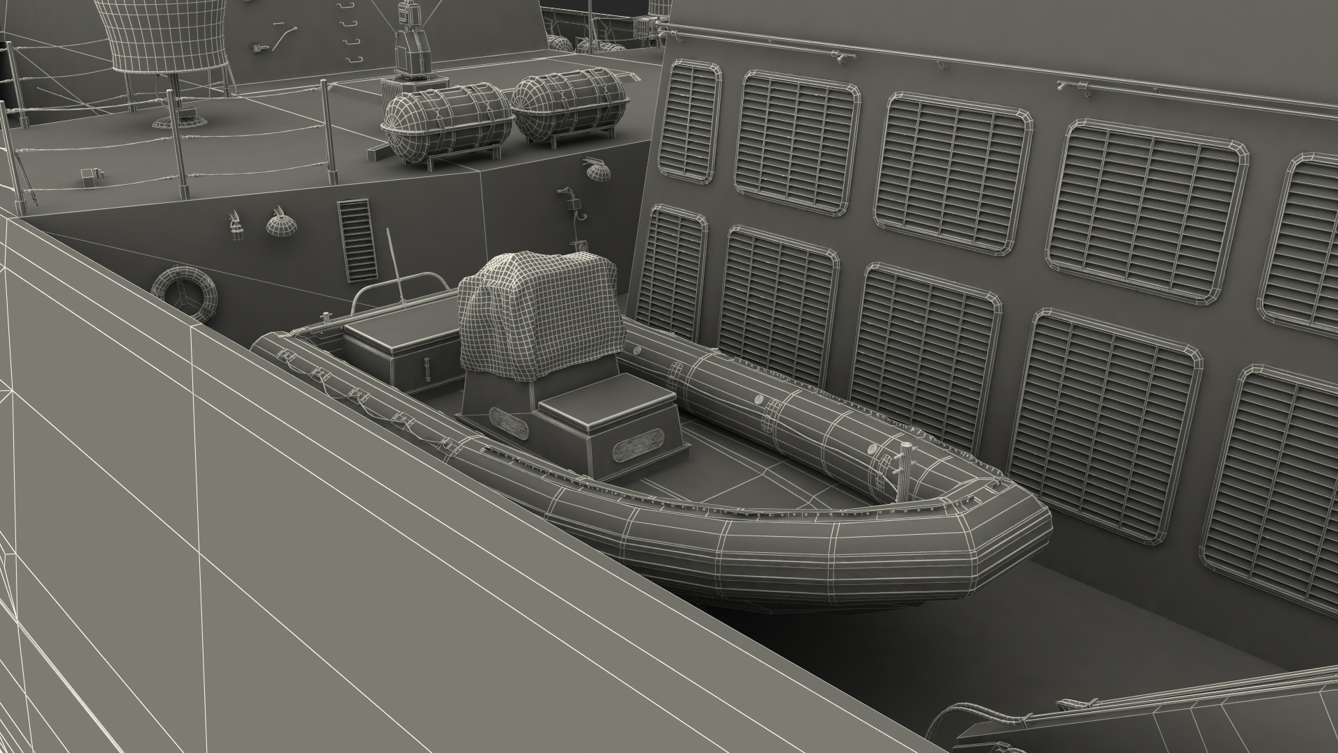 3D model Frigate Admiral Gorshkov Project 22350 Rigged