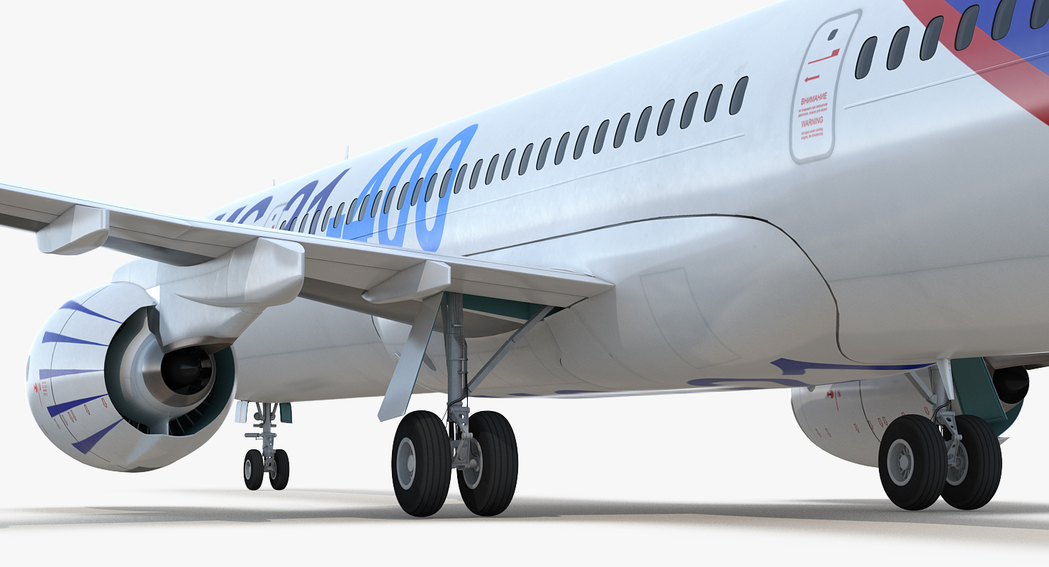 3D Irkut Airliner MC 21 400 Rigged