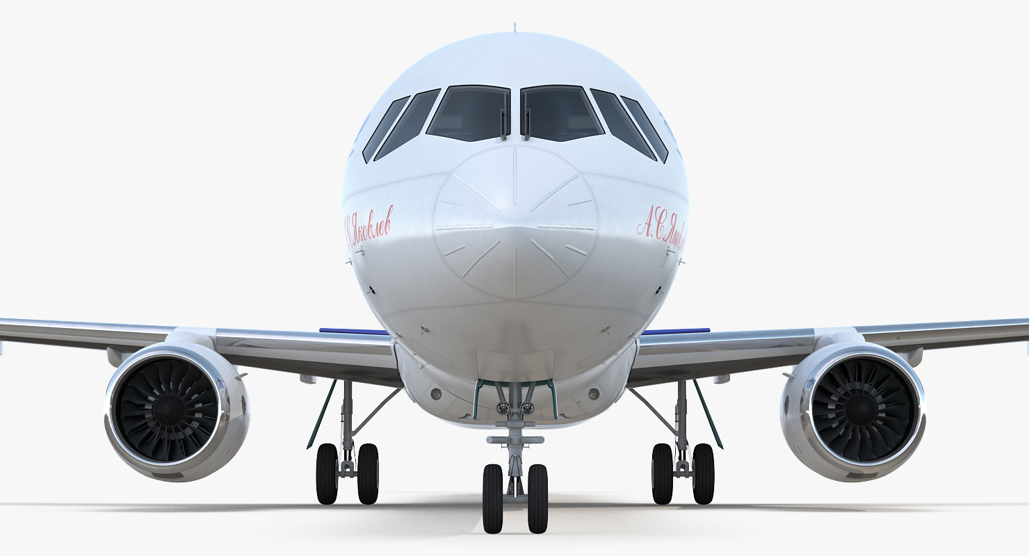 3D Irkut Airliner MC 21 400 Rigged
