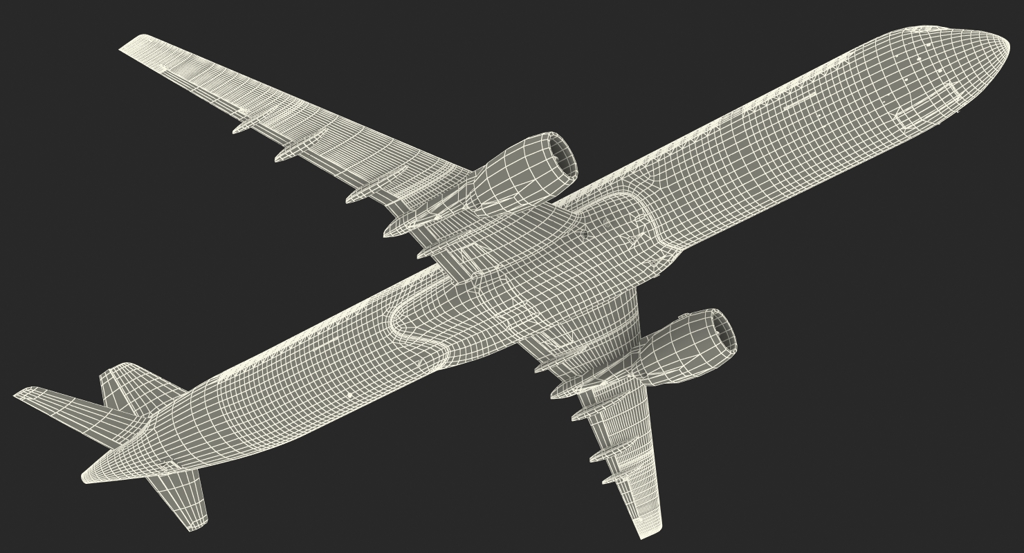 3D Irkut Airliner MC 21 400 Rigged
