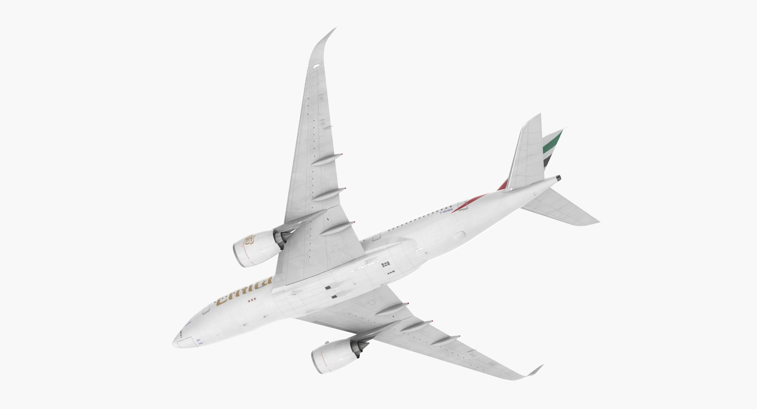 3D Airbus A350 800 Emirates Air Line model