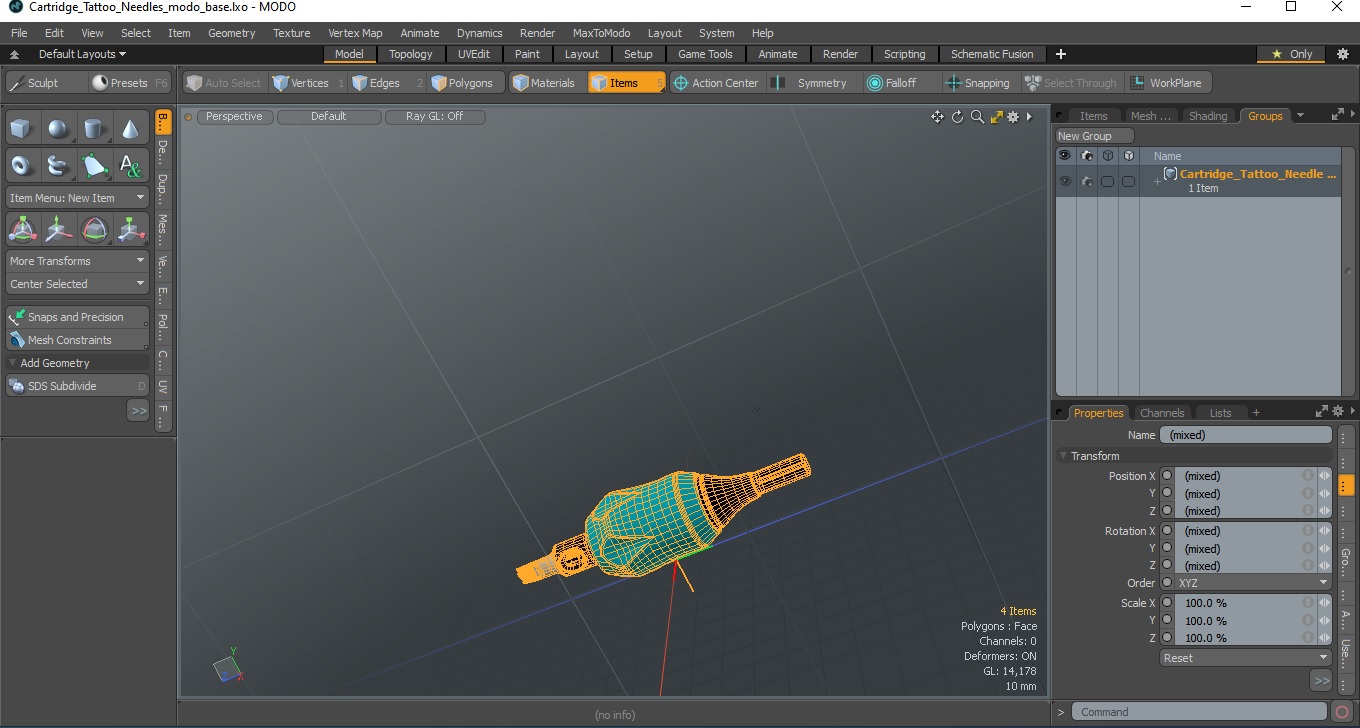 Cartridge Tattoo Needles 3D model