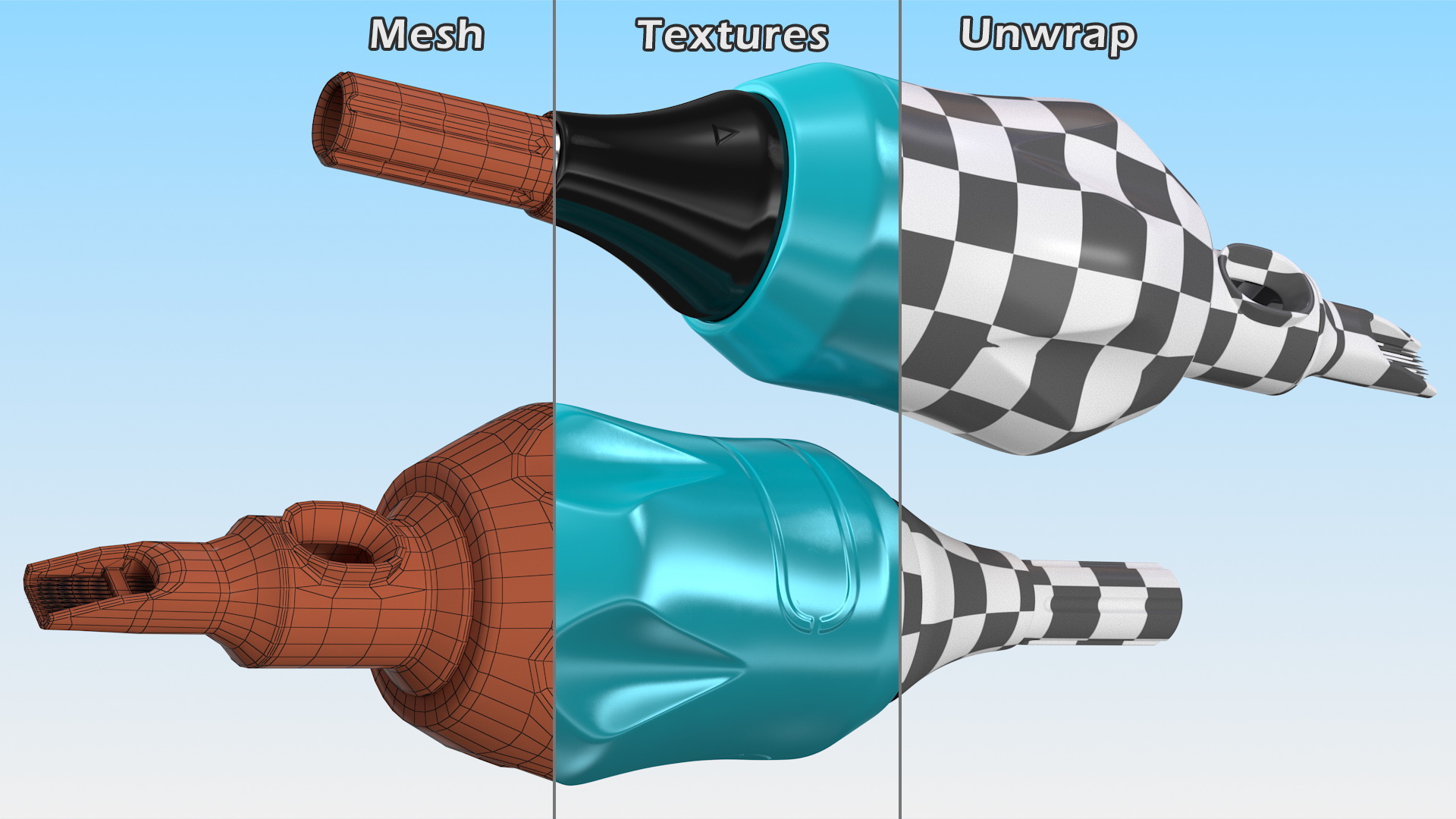Cartridge Tattoo Needles 3D model