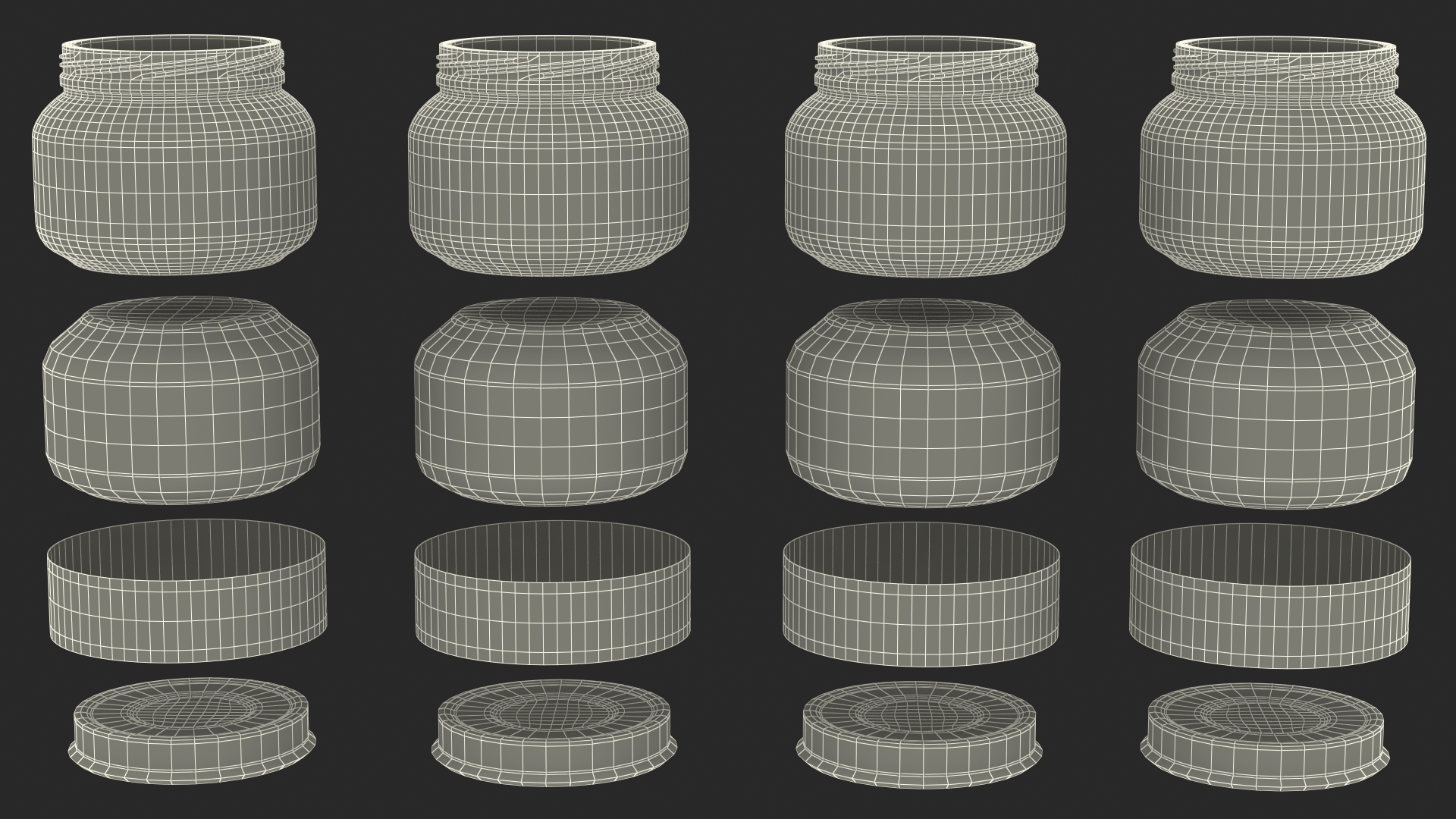 Gerber Baby Food Jars 71g Set 3D model