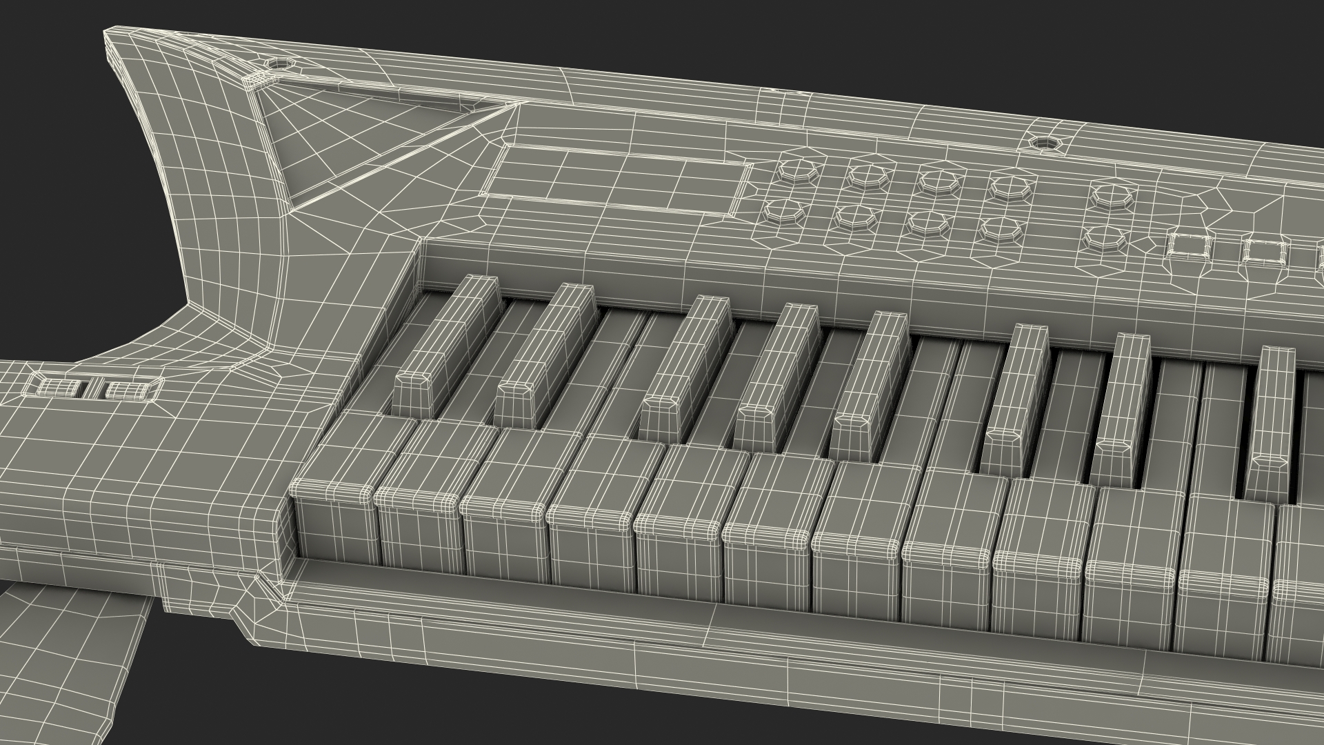 Roland AX Edge Keytar Black 3D